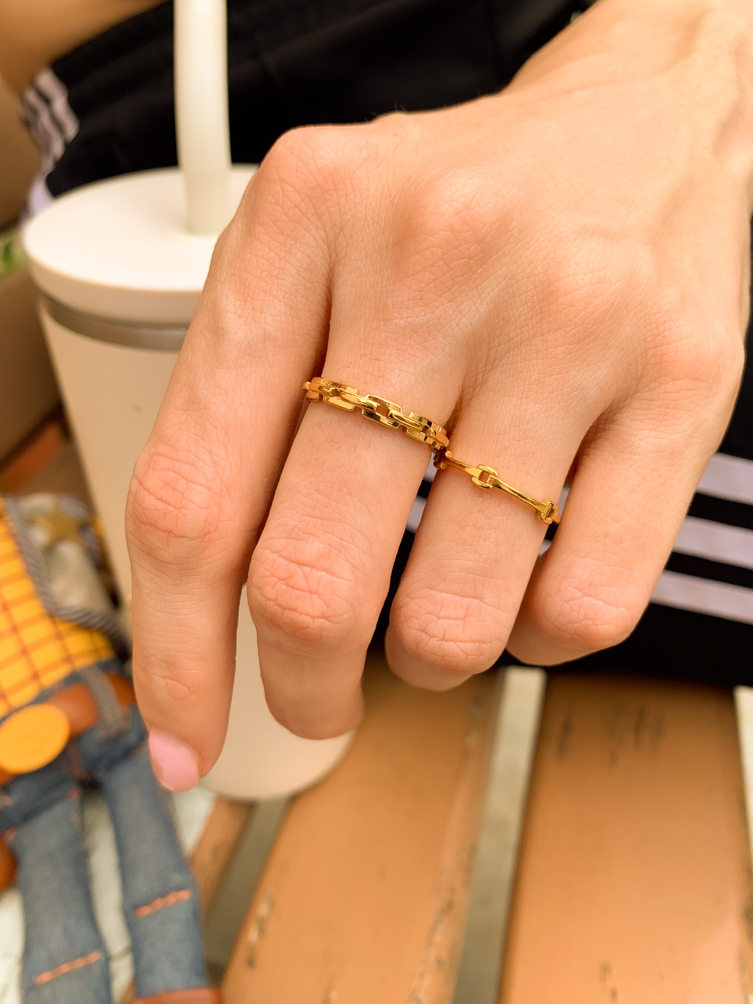 Anel Corrente Fina - Dourada