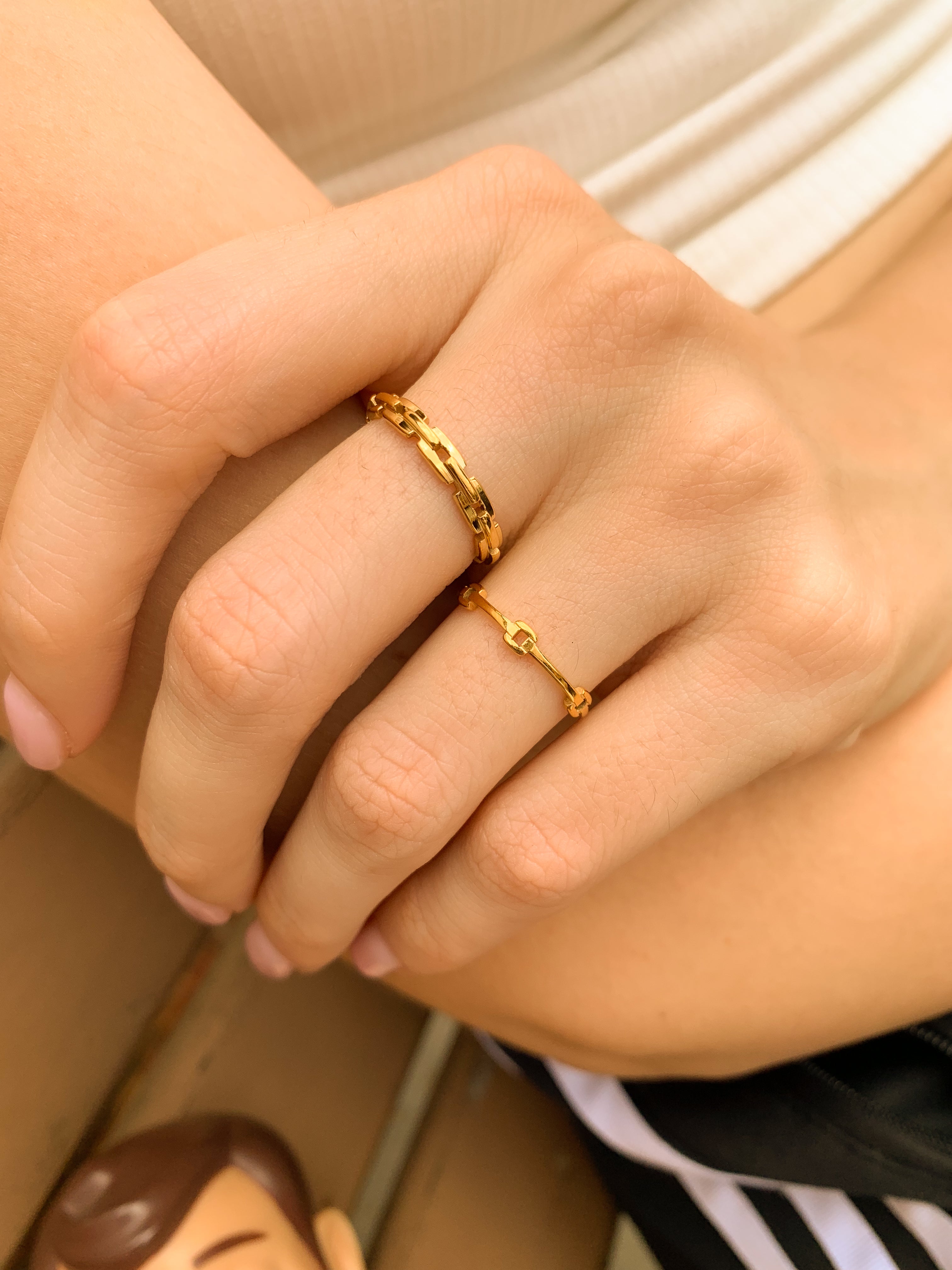 Anel Corrente Fina - Dourada