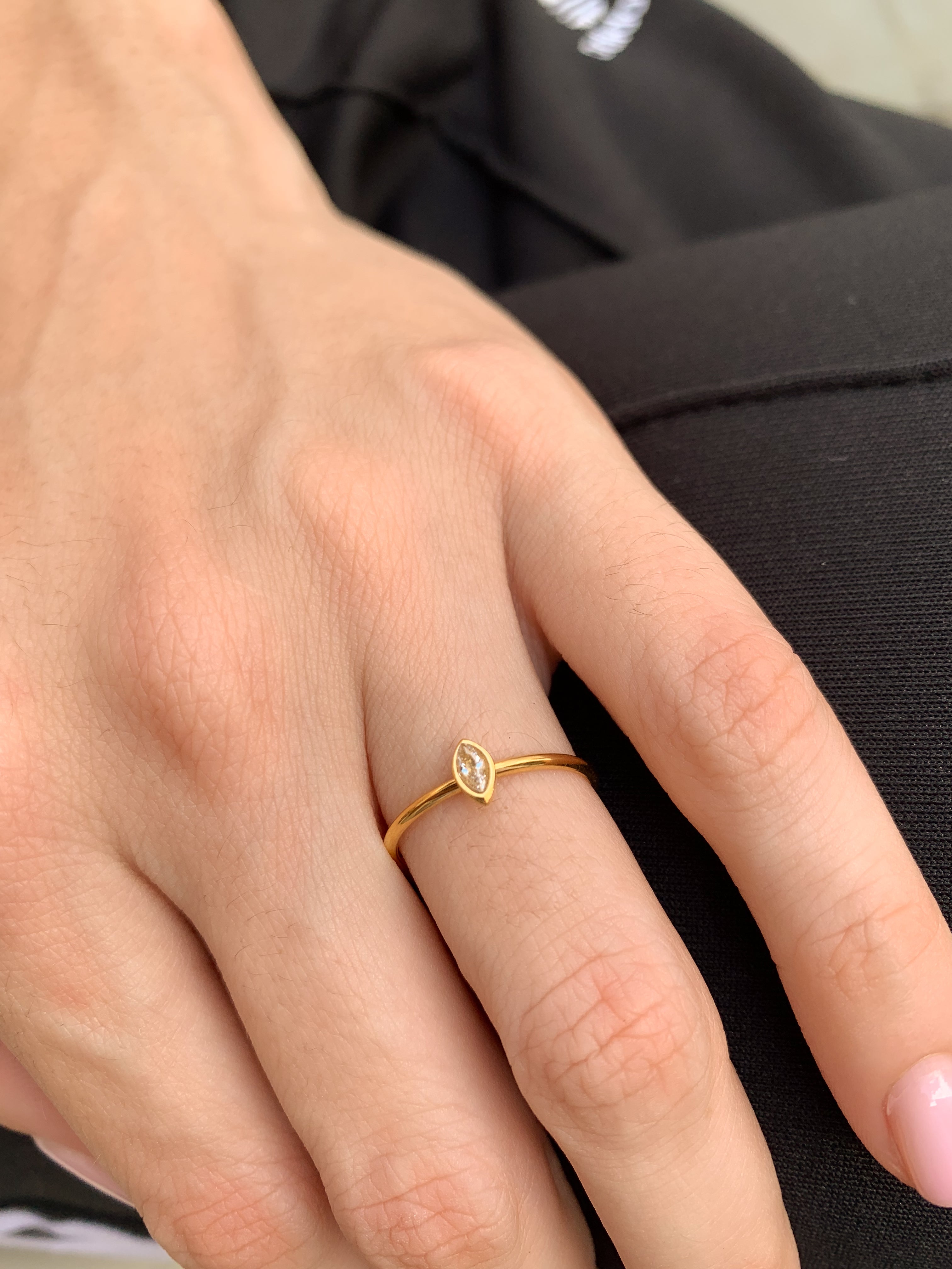 Anel Diamond - Dourado