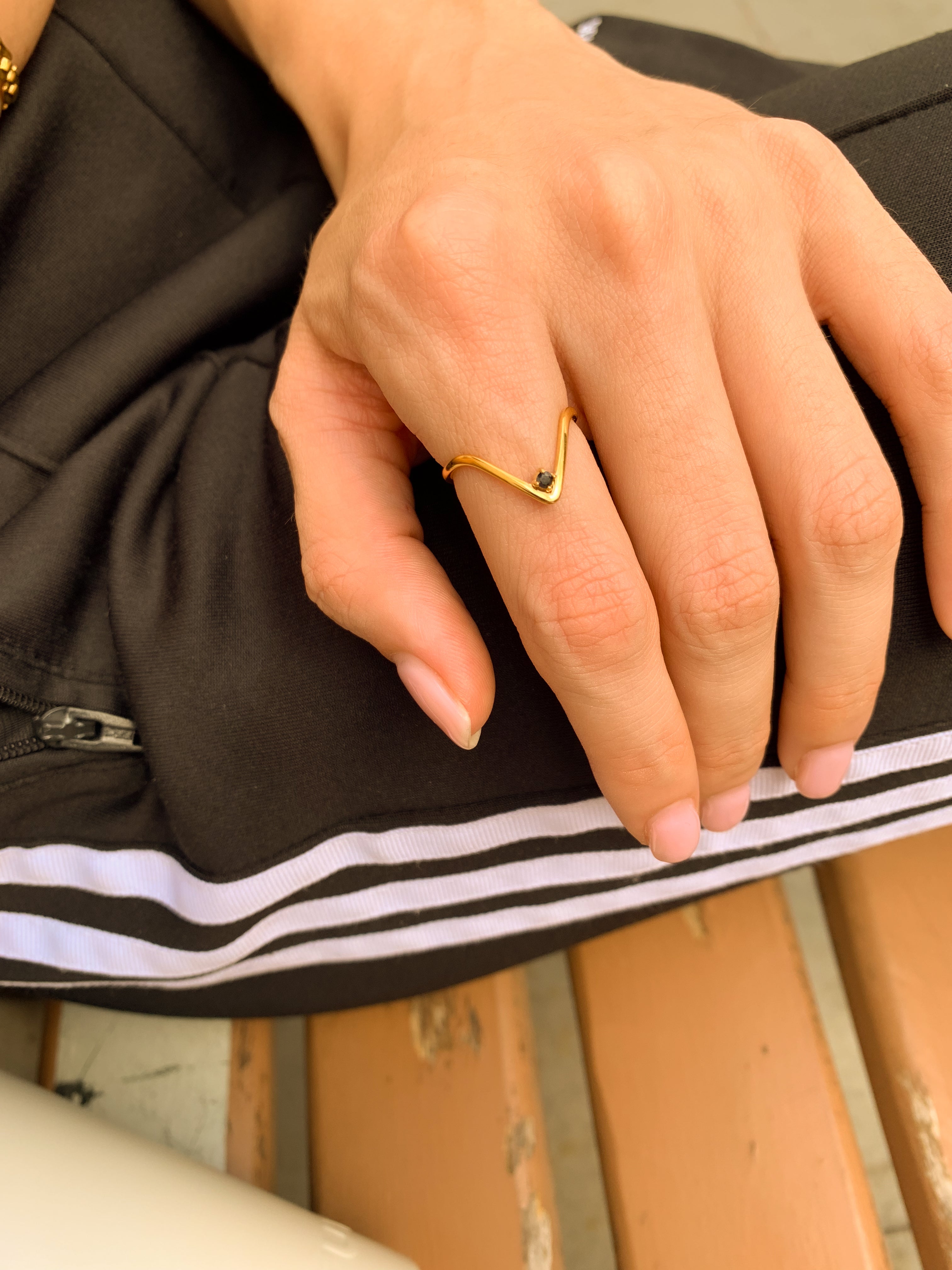 Anel Black - Dourado