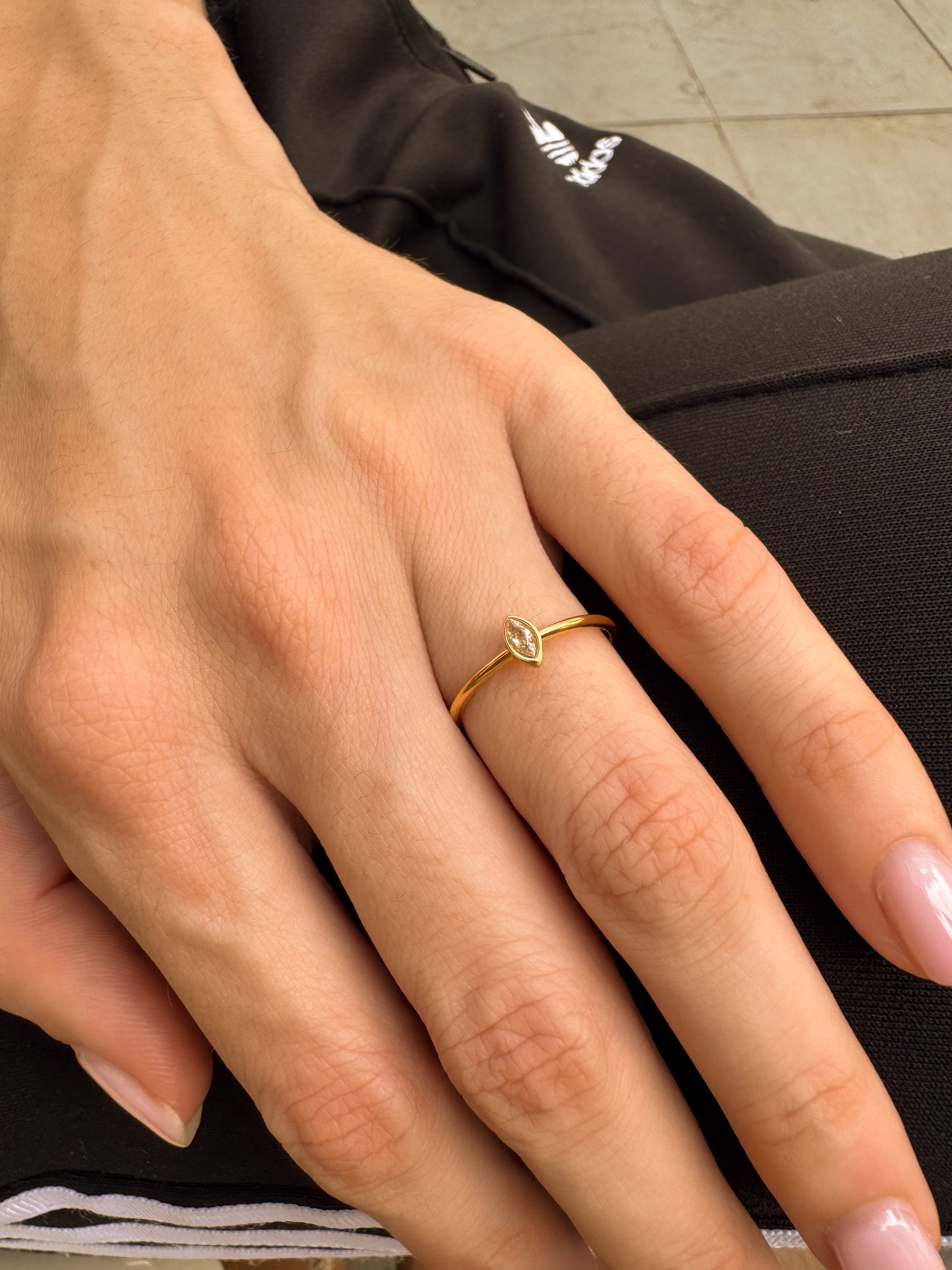 Anel Diamond - Dourado