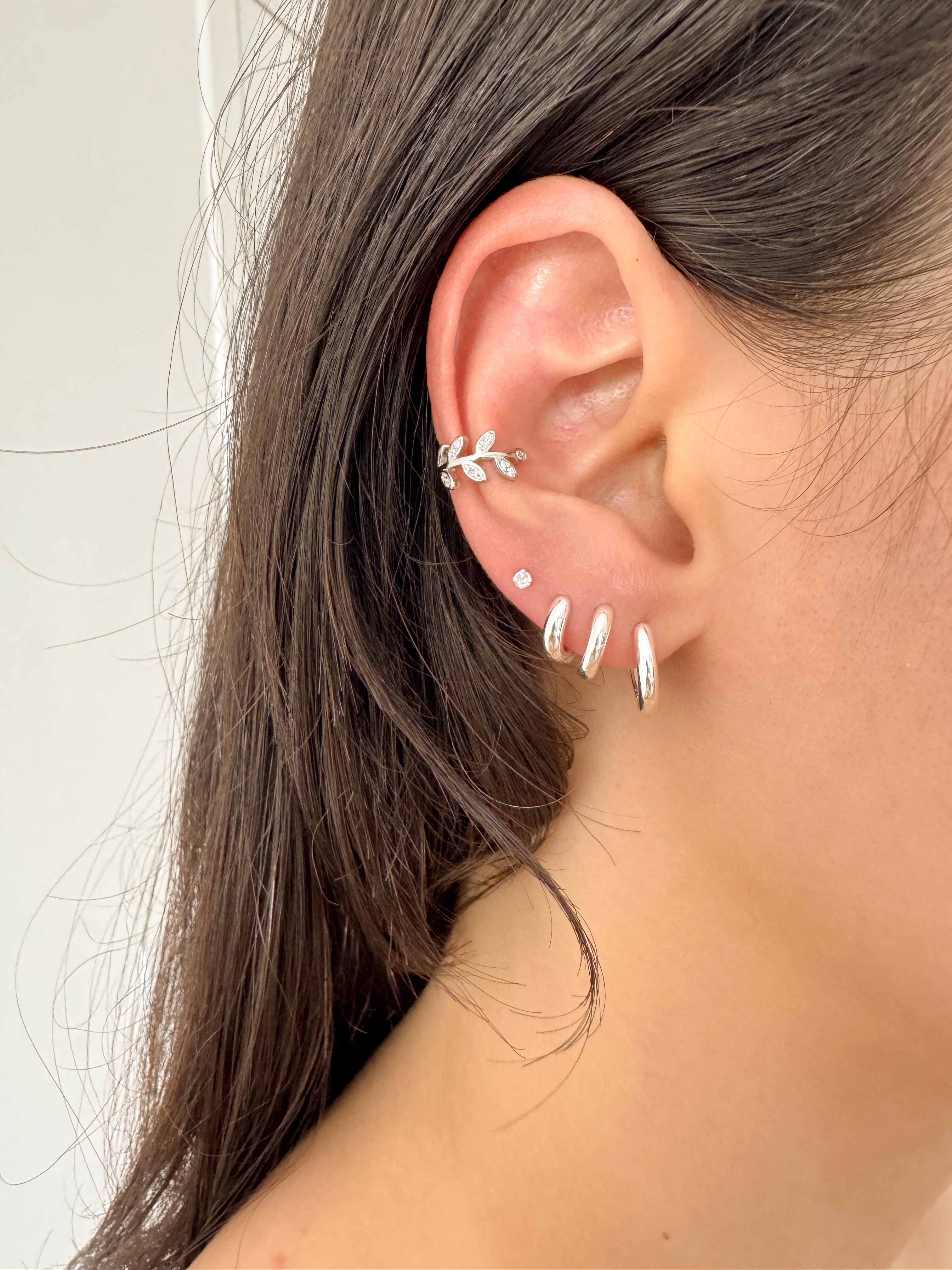 Argola Bold Click - Prata 925