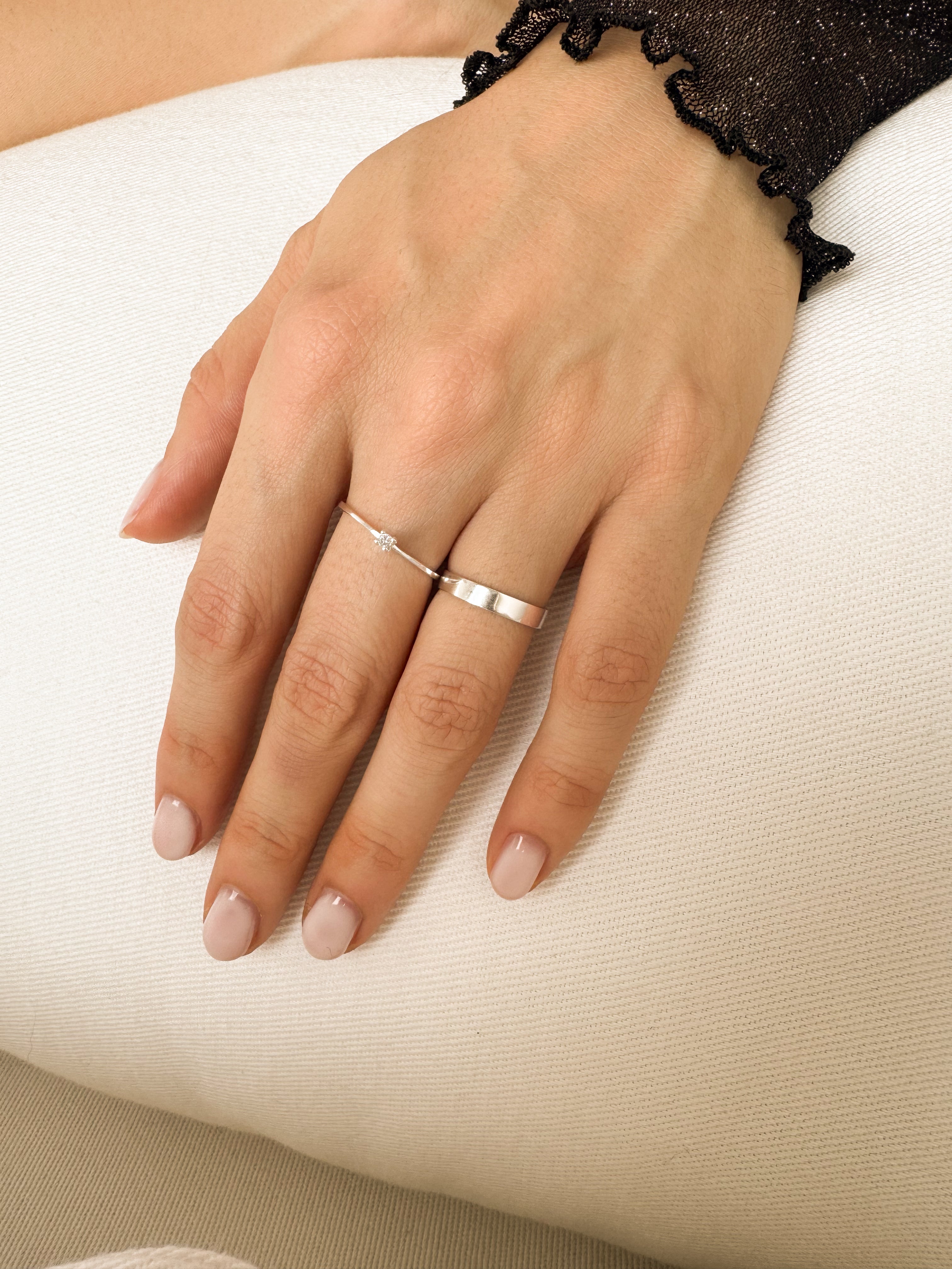 Aliança Básica - Prata 925