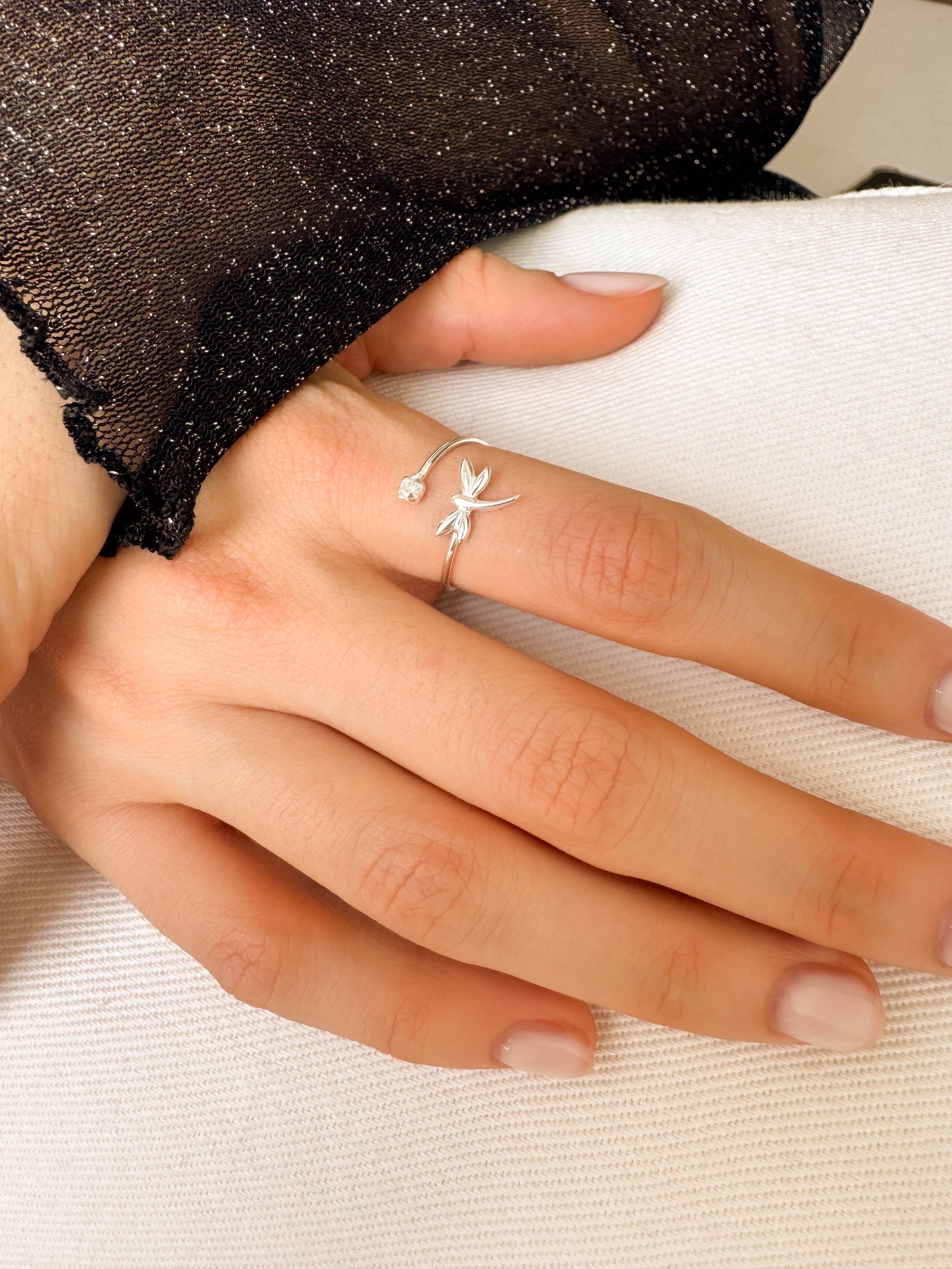 Anel Libélula - Prata 925