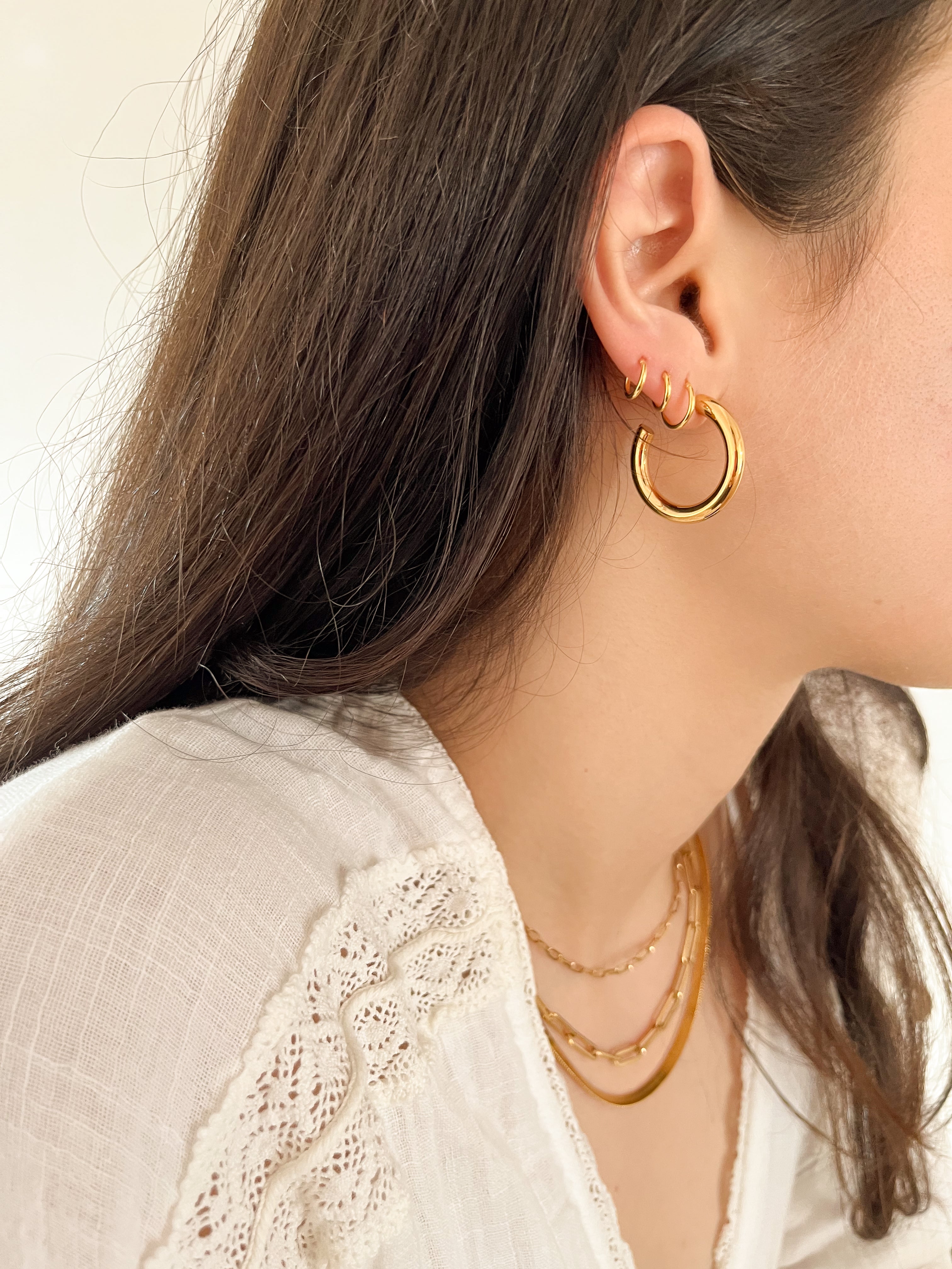 Argola Grace - Dourada