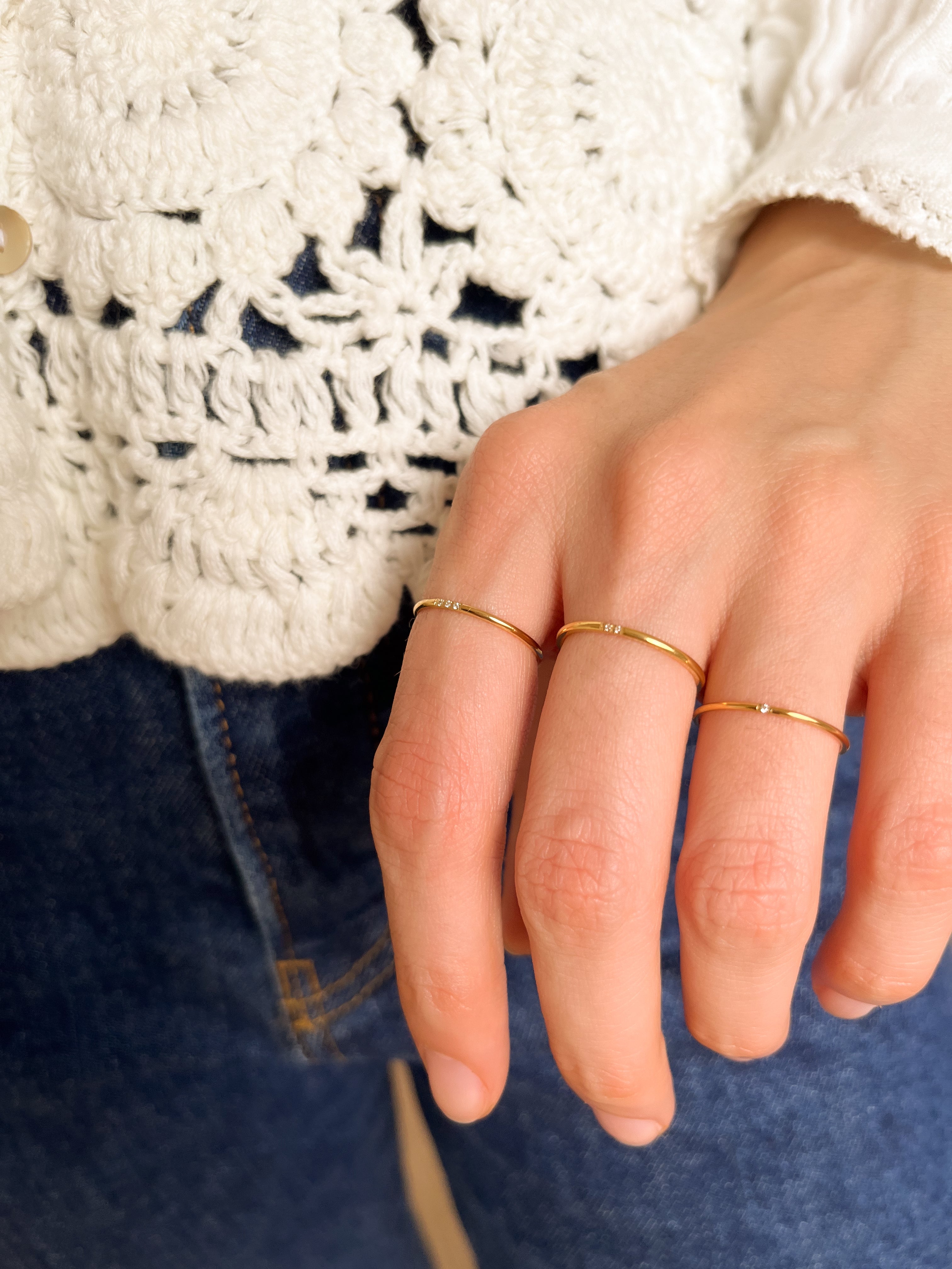 Aliancinha Pedrinhas - Dourada