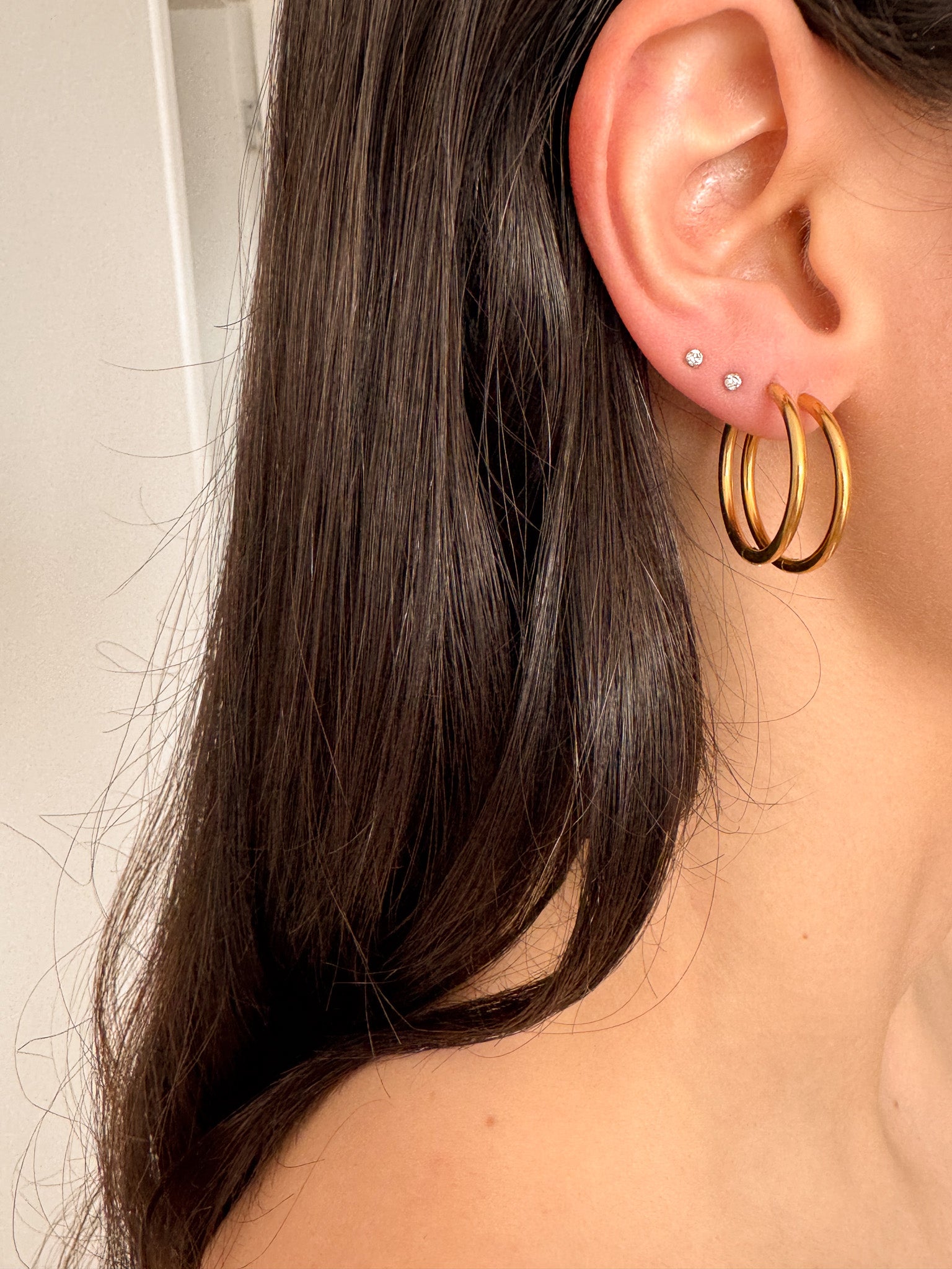 Argola Slim - Dourada