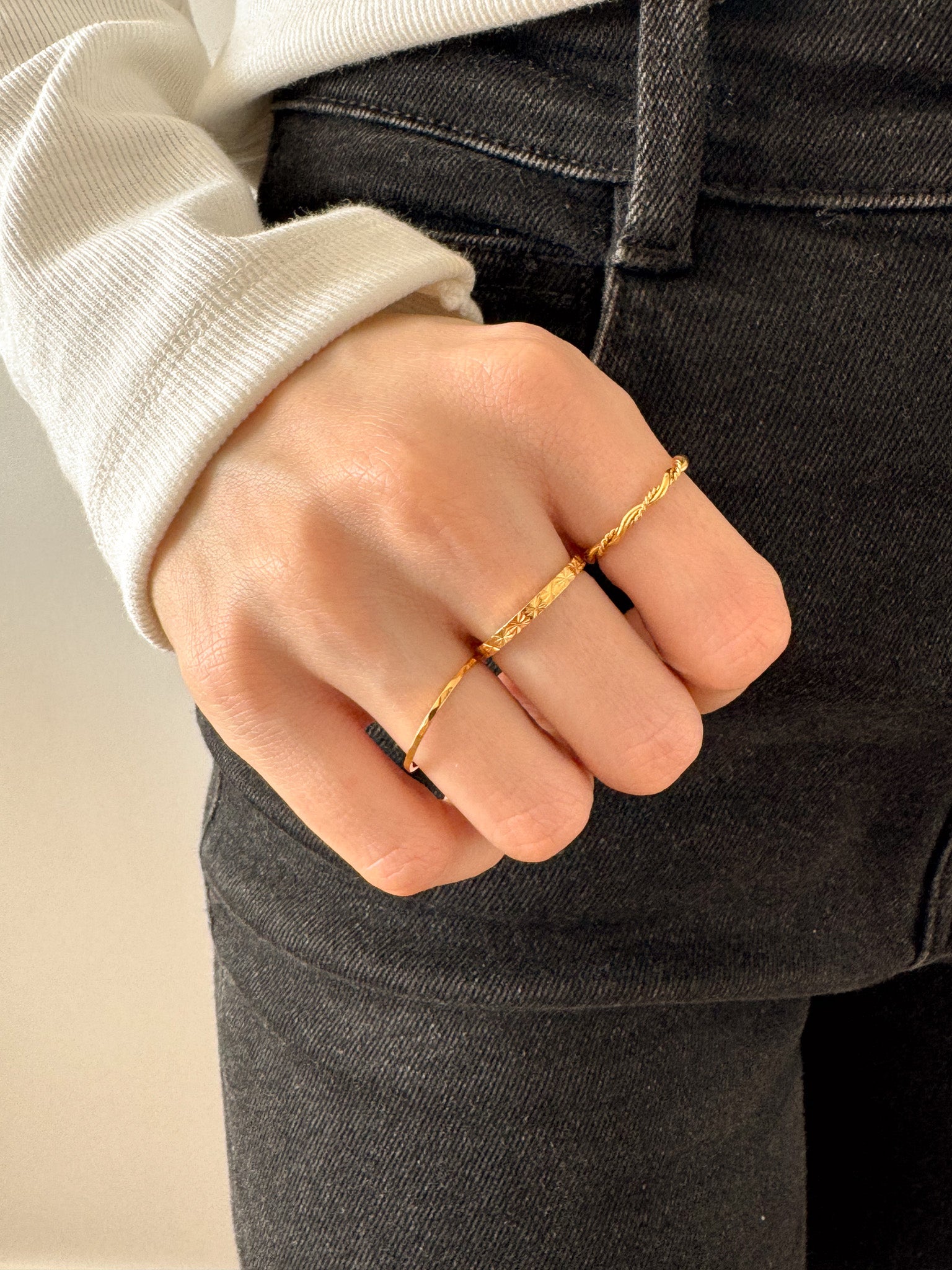 Anel Trançado - Dourado