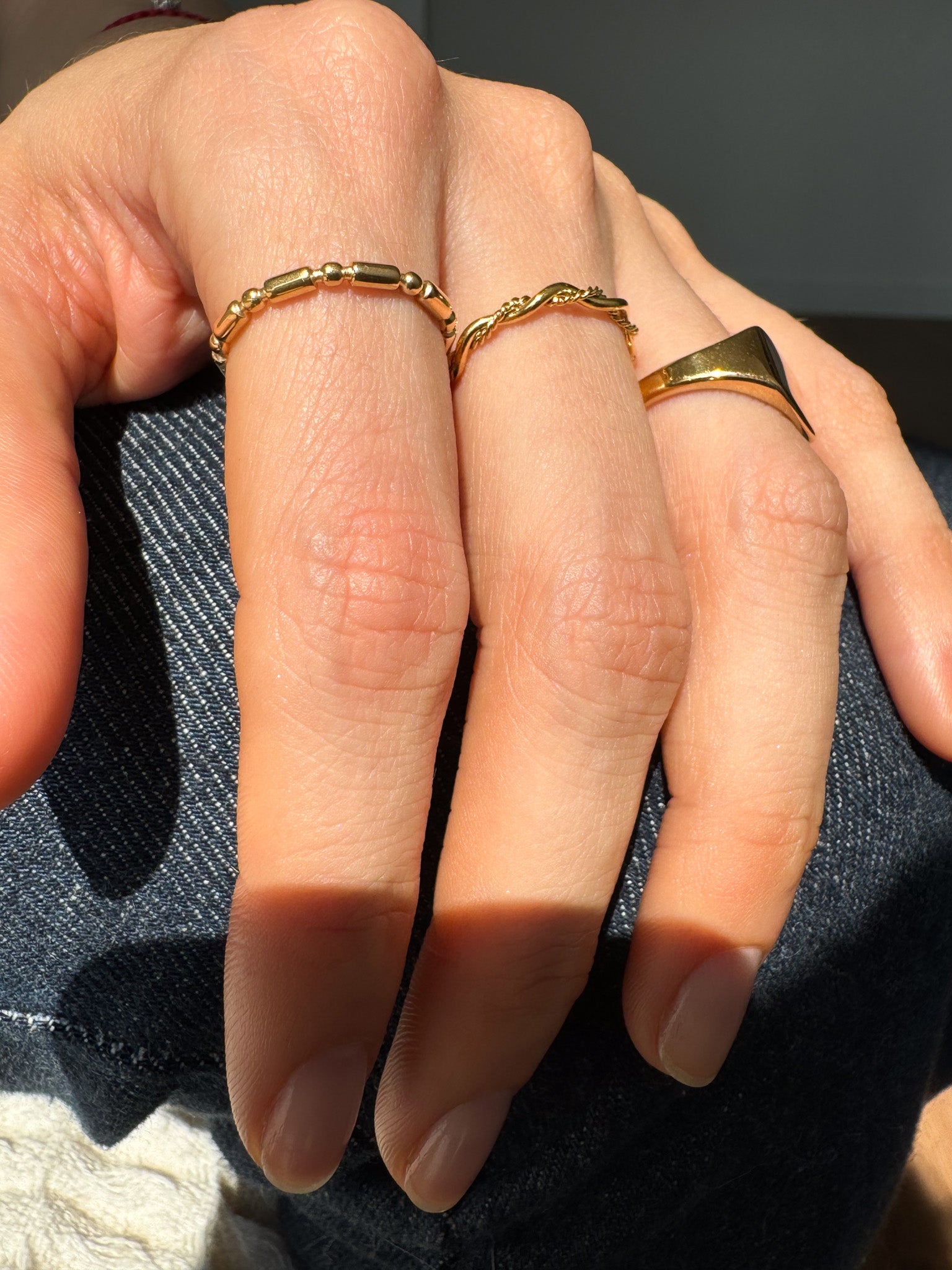 Anel Trançado - Dourado