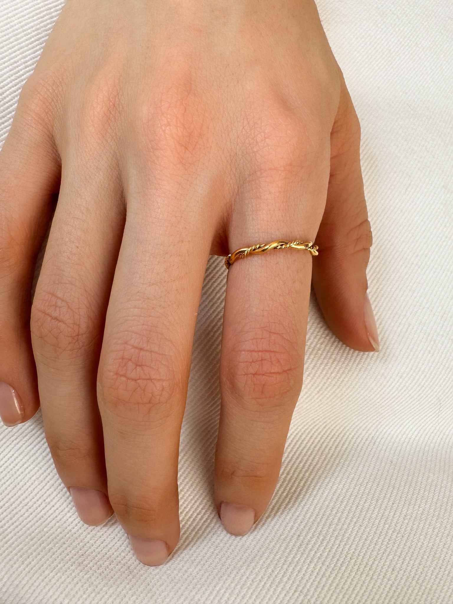 Anel Trançado - Dourado