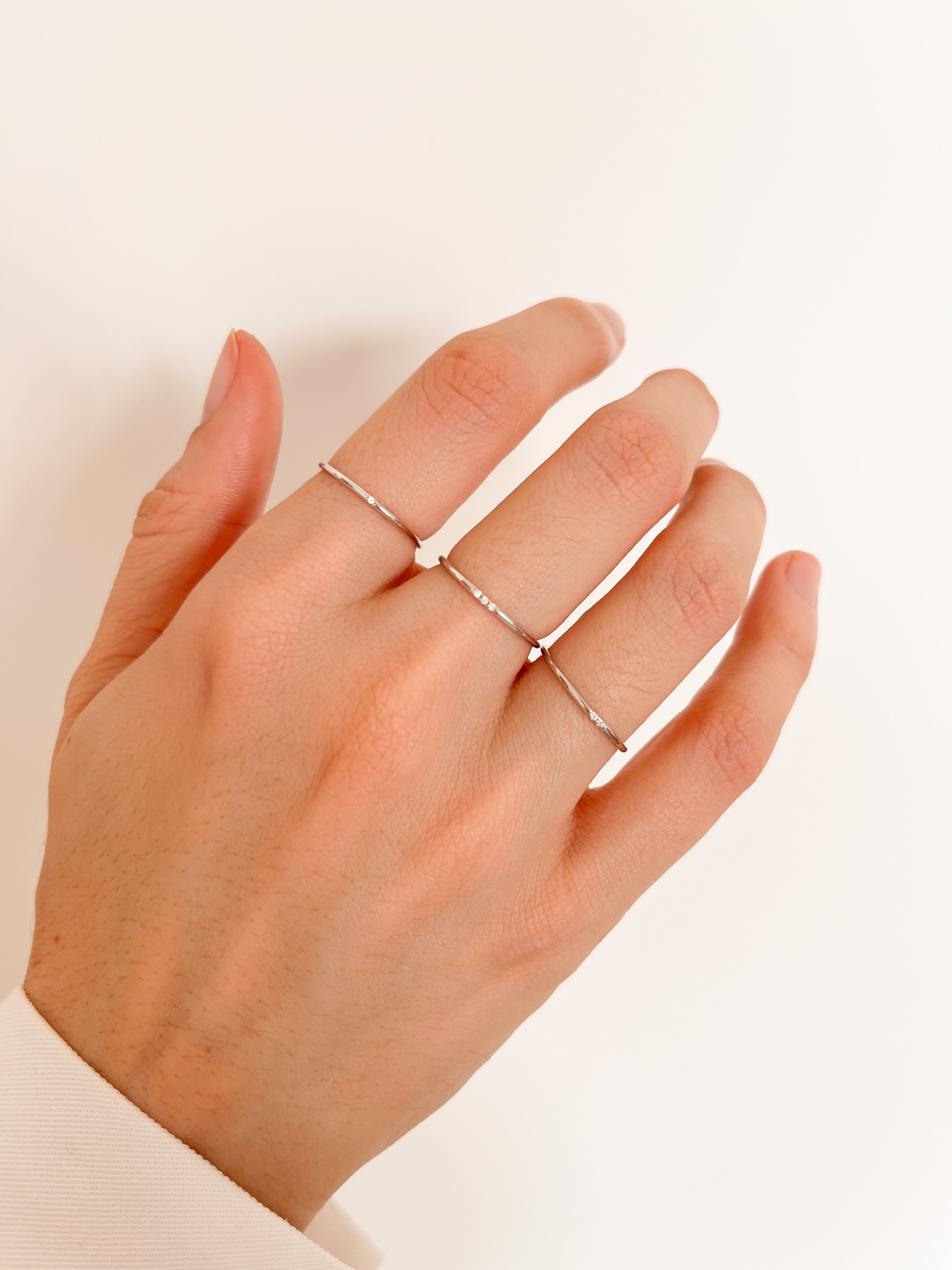 Aliancinha Pedrinhas - Prata