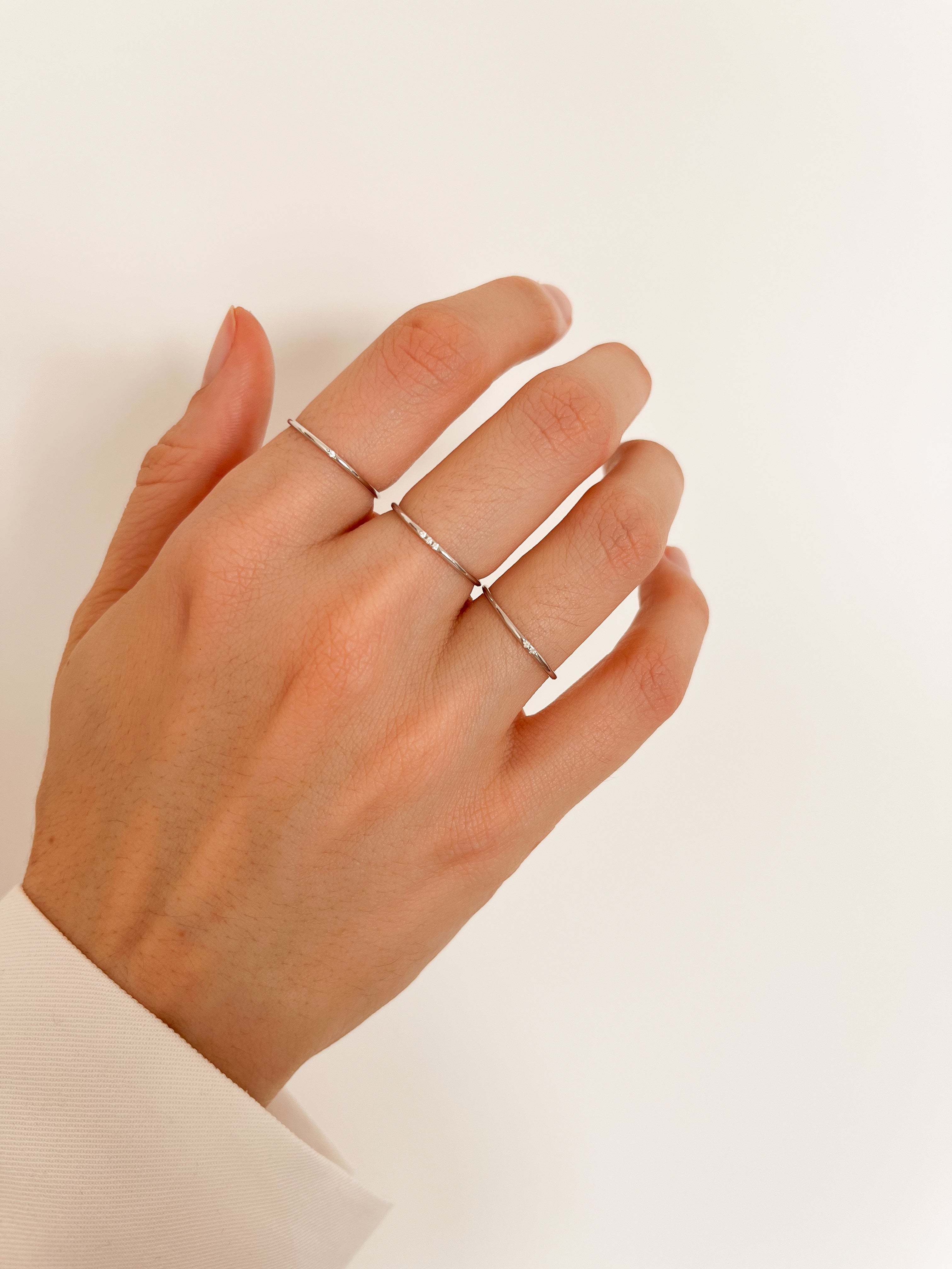 Aliancinha Pedrinhas - Prata