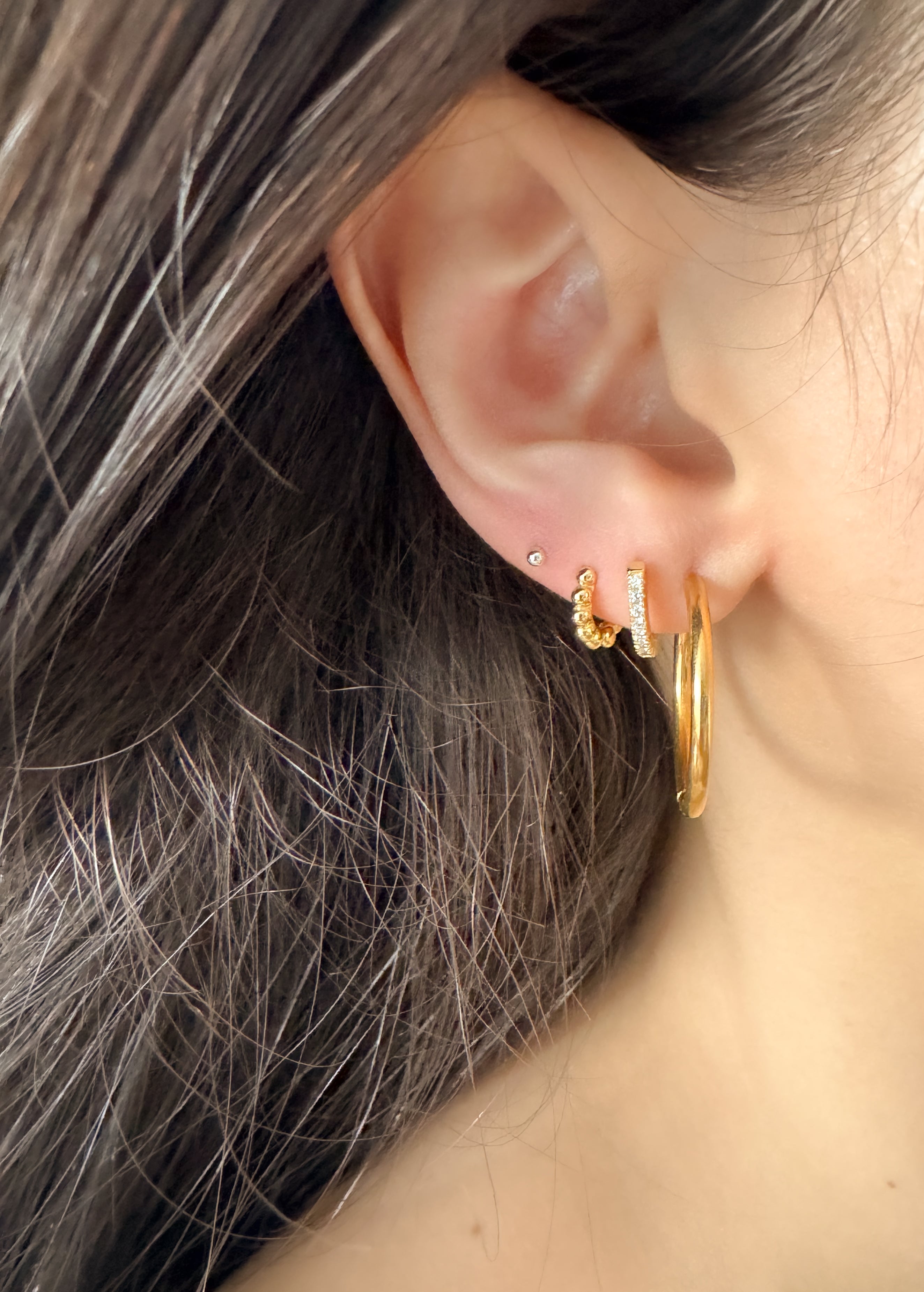 Argola Slim - Dourada