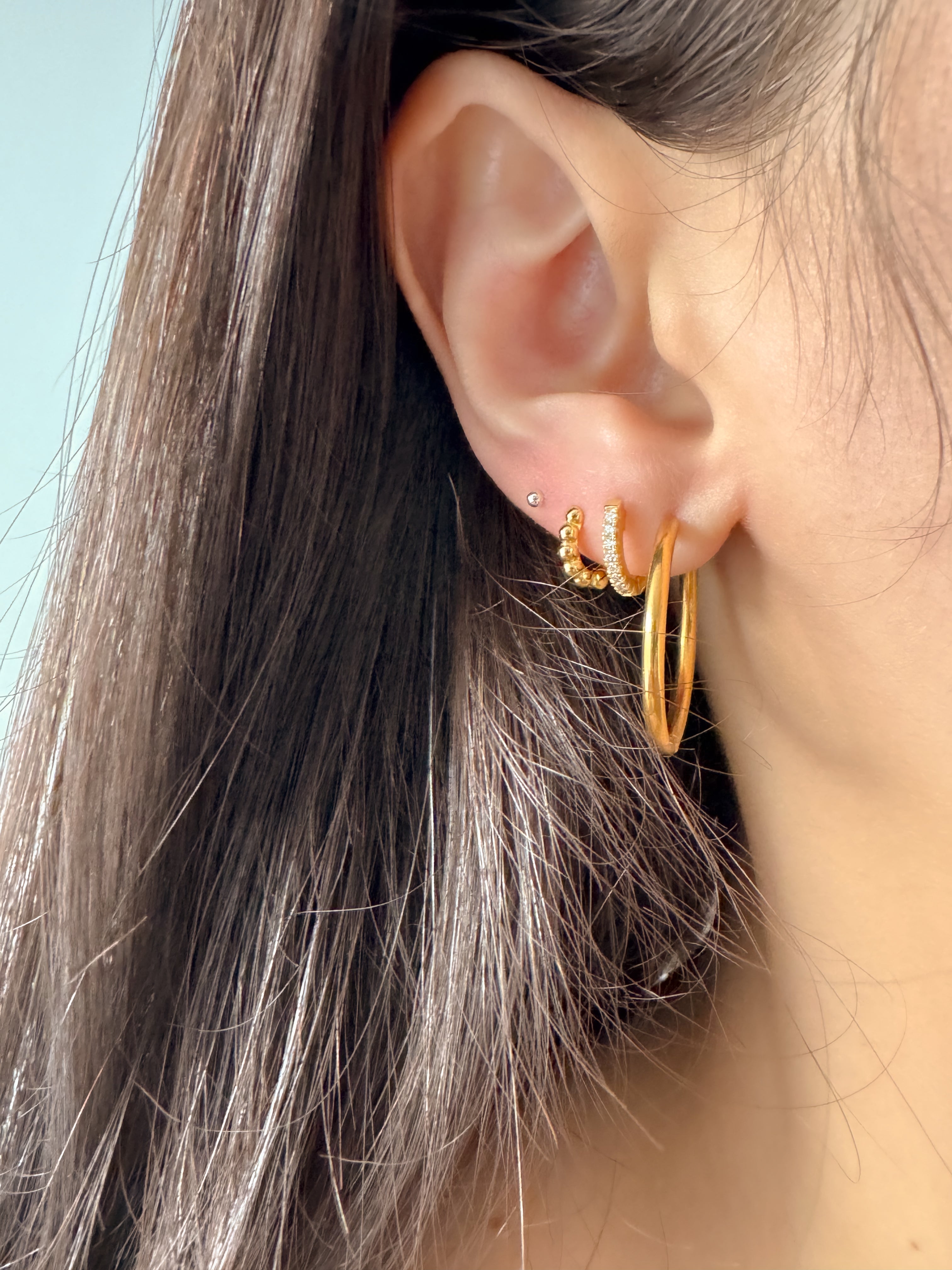 Argola Slim - Dourada