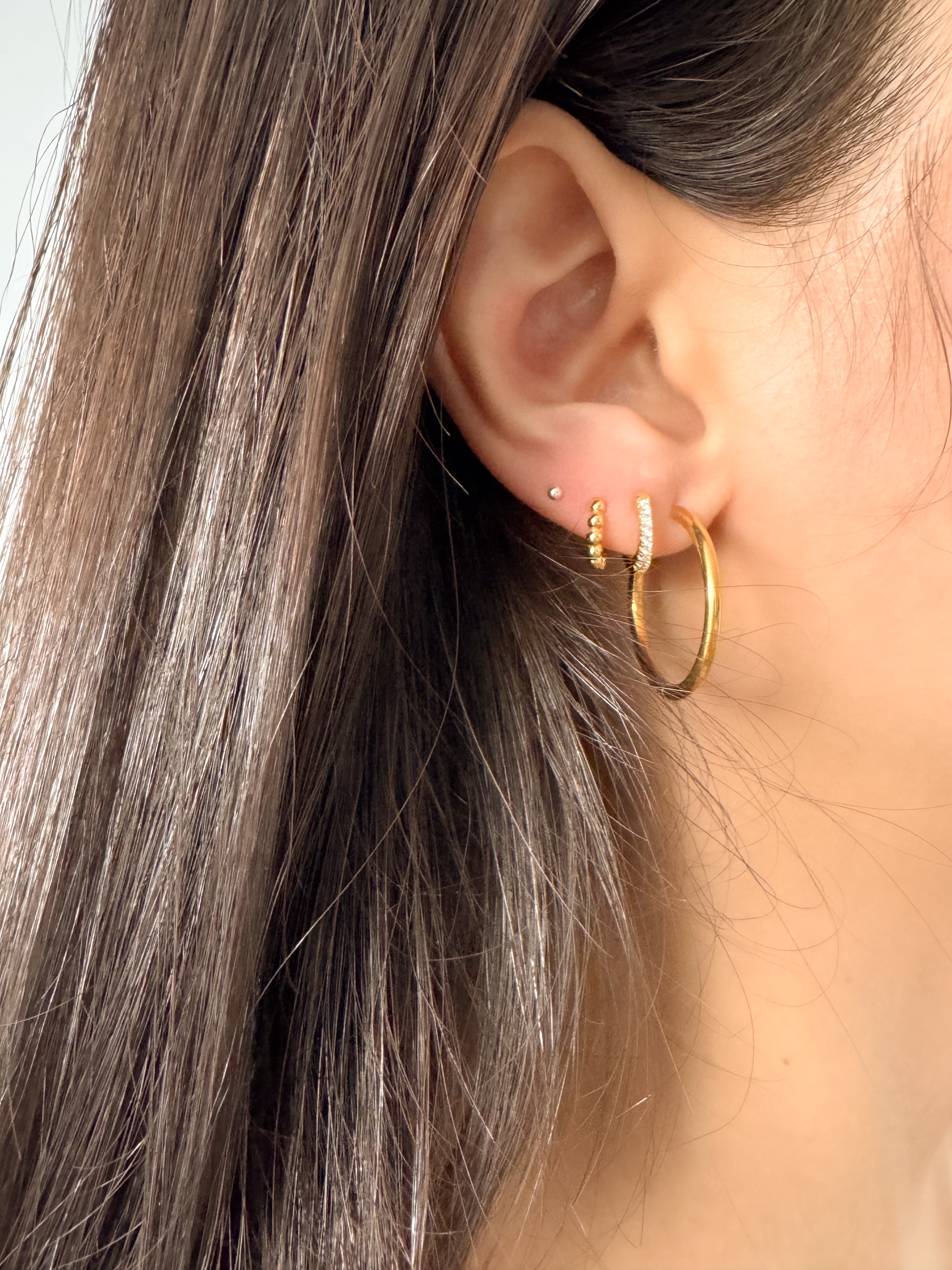 Argola Slim - Dourada