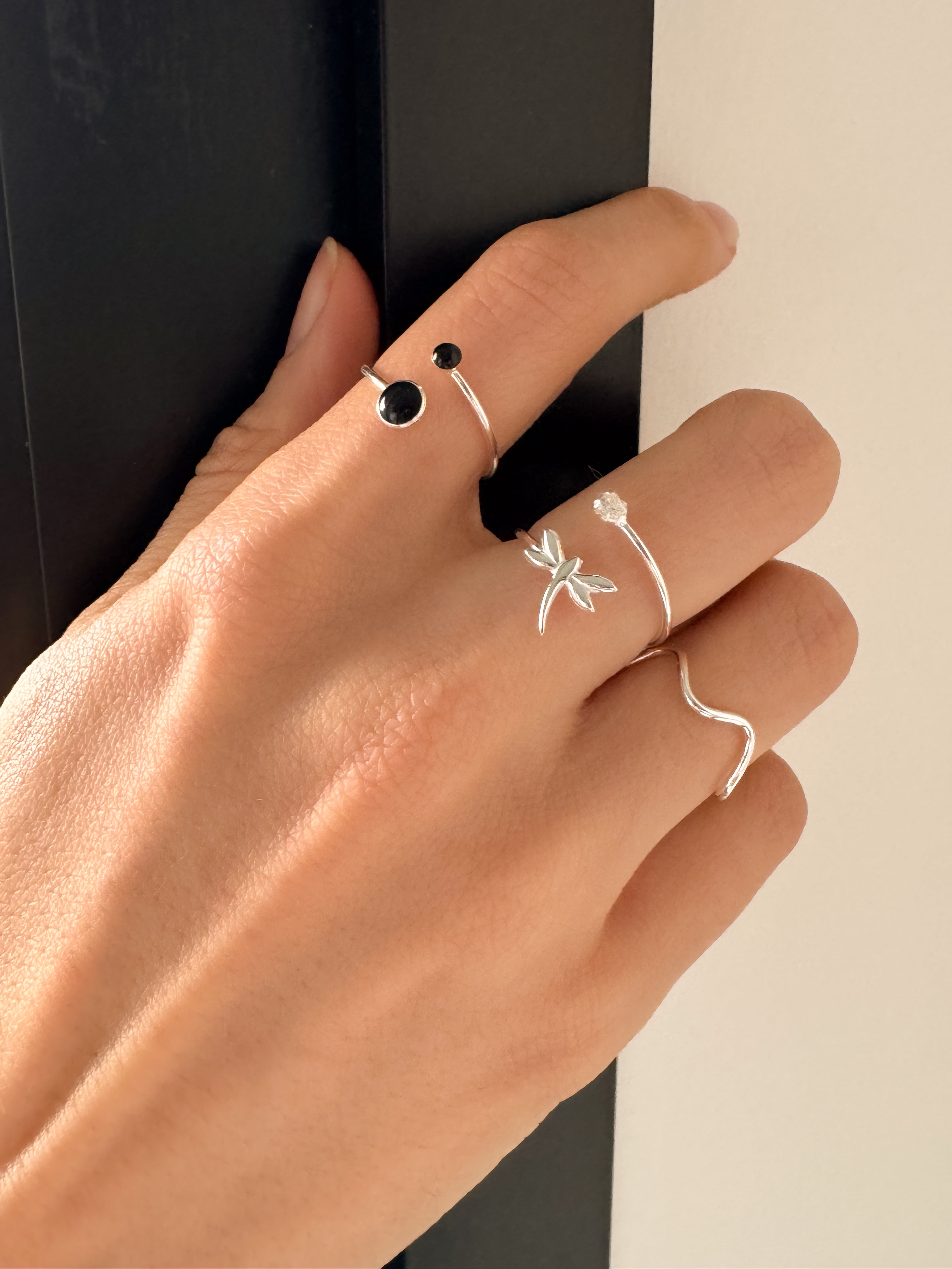 Anel Libélula - Prata 925