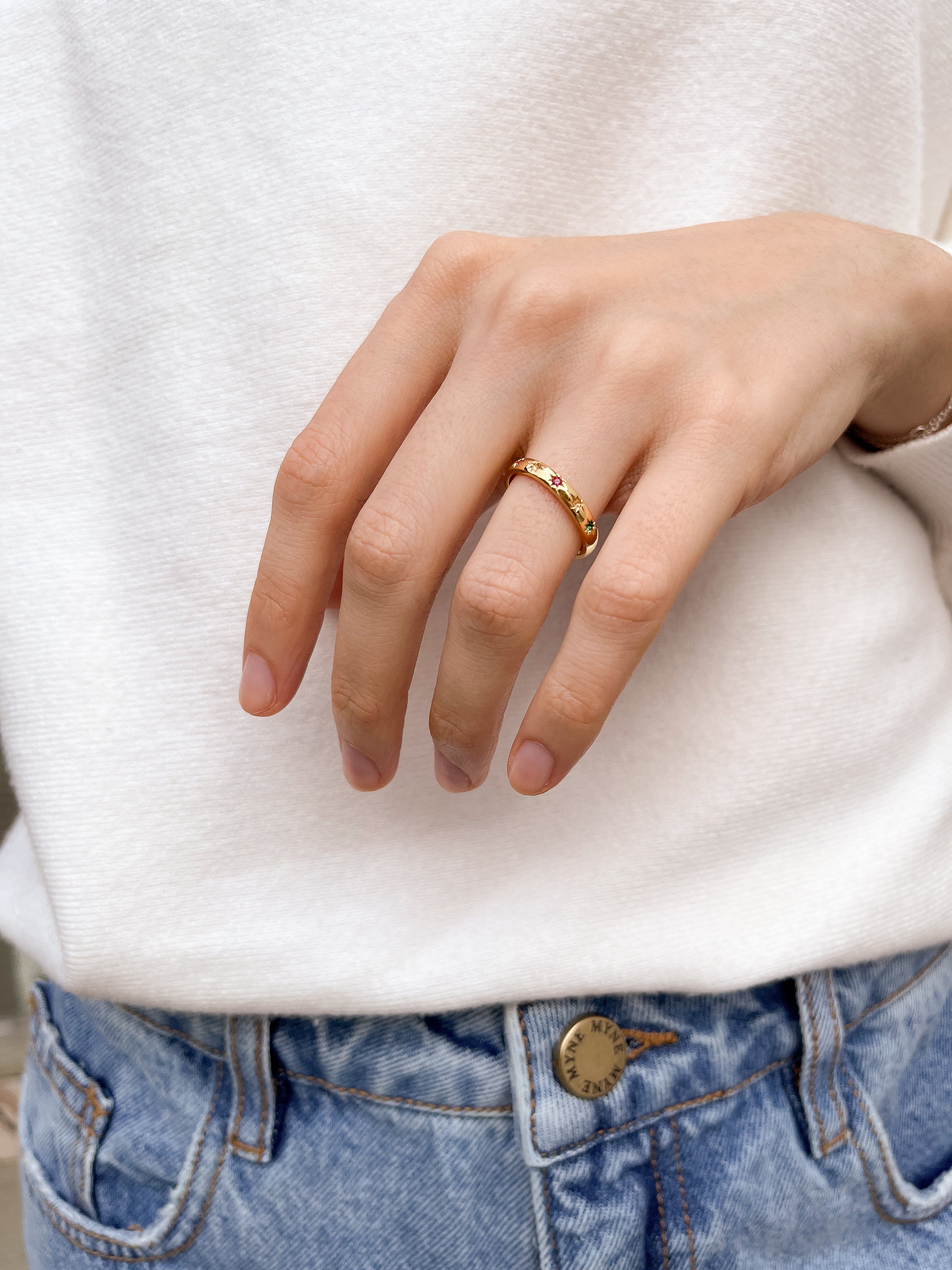 Anel Crown - Dourado