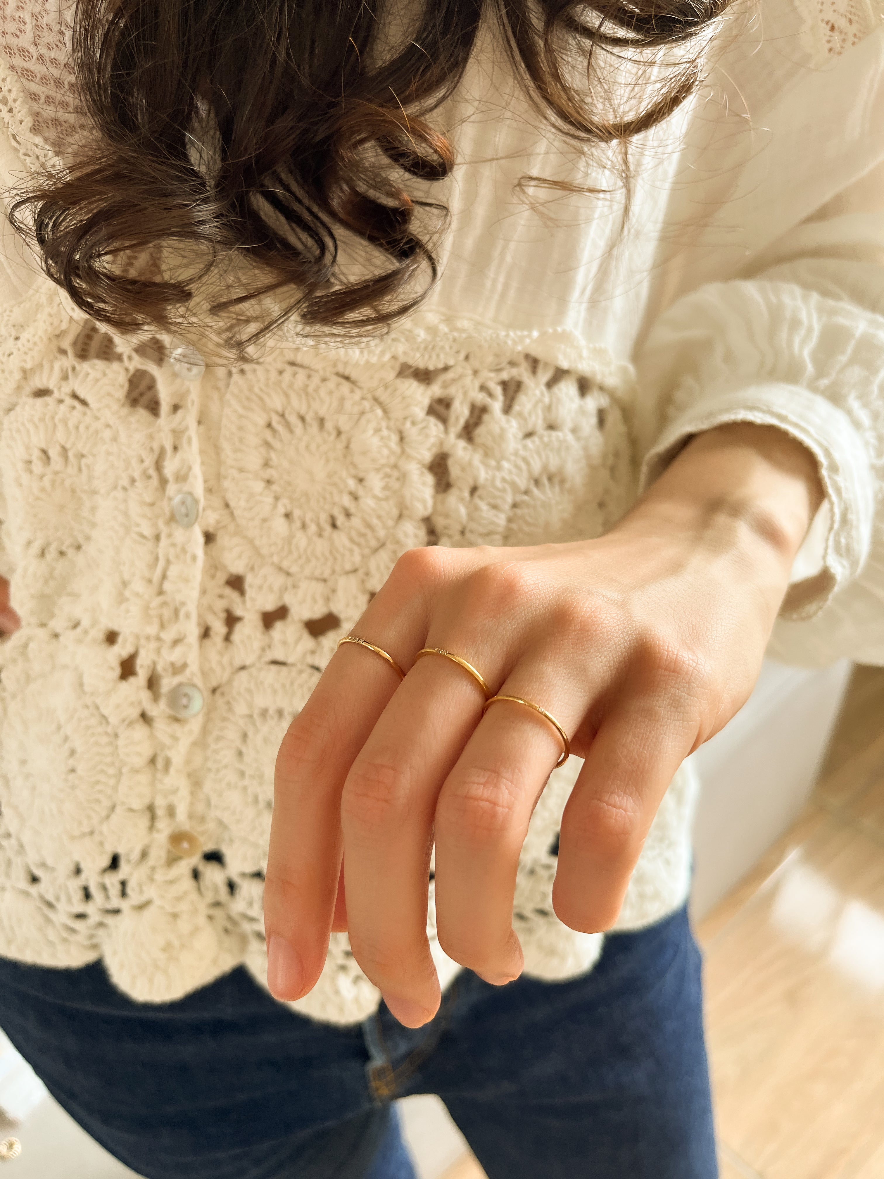 Aliancinha Pedrinhas - Dourada