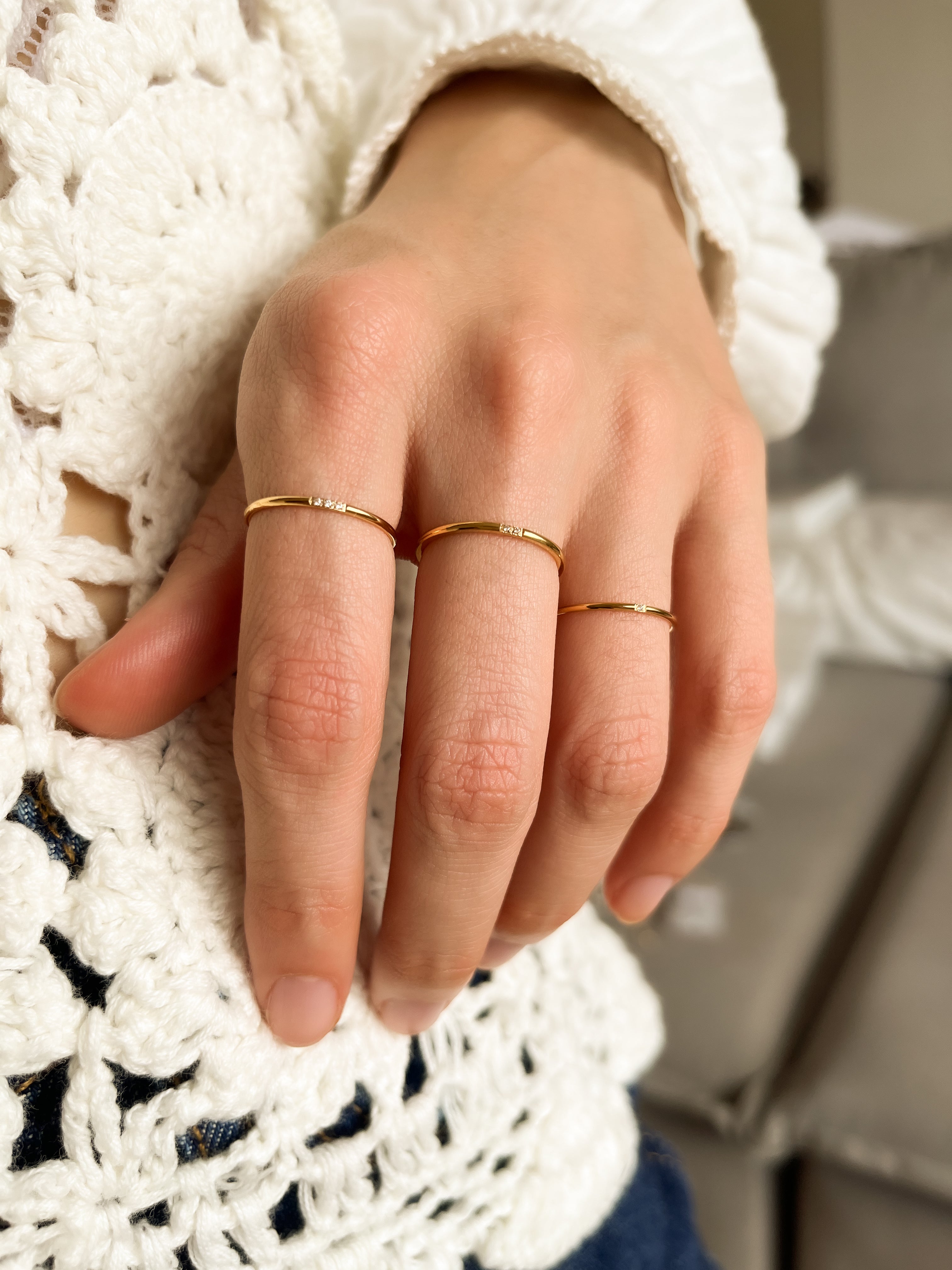 Aliancinha Pedrinhas - Dourada