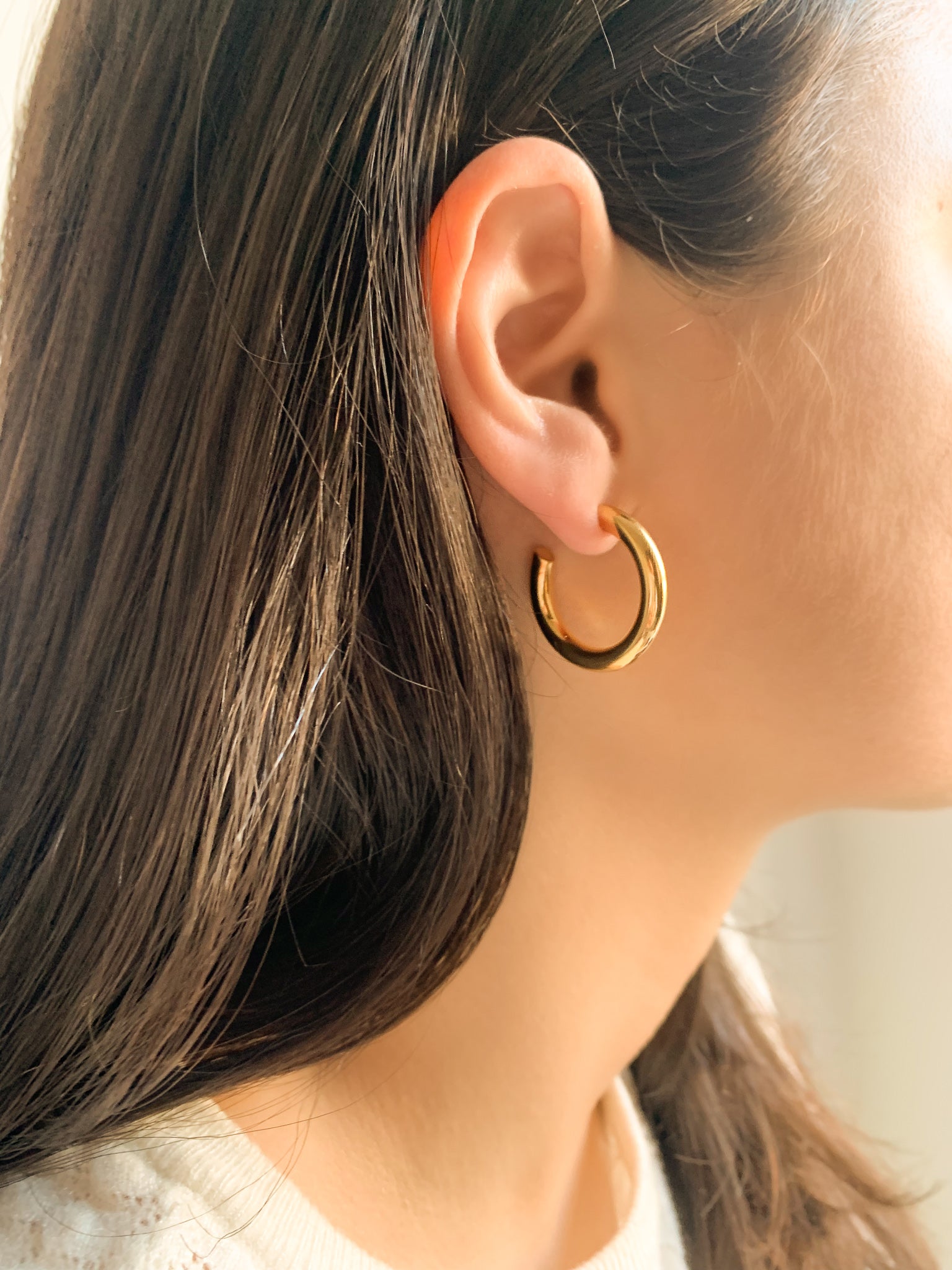 Argola Grace - Dourada