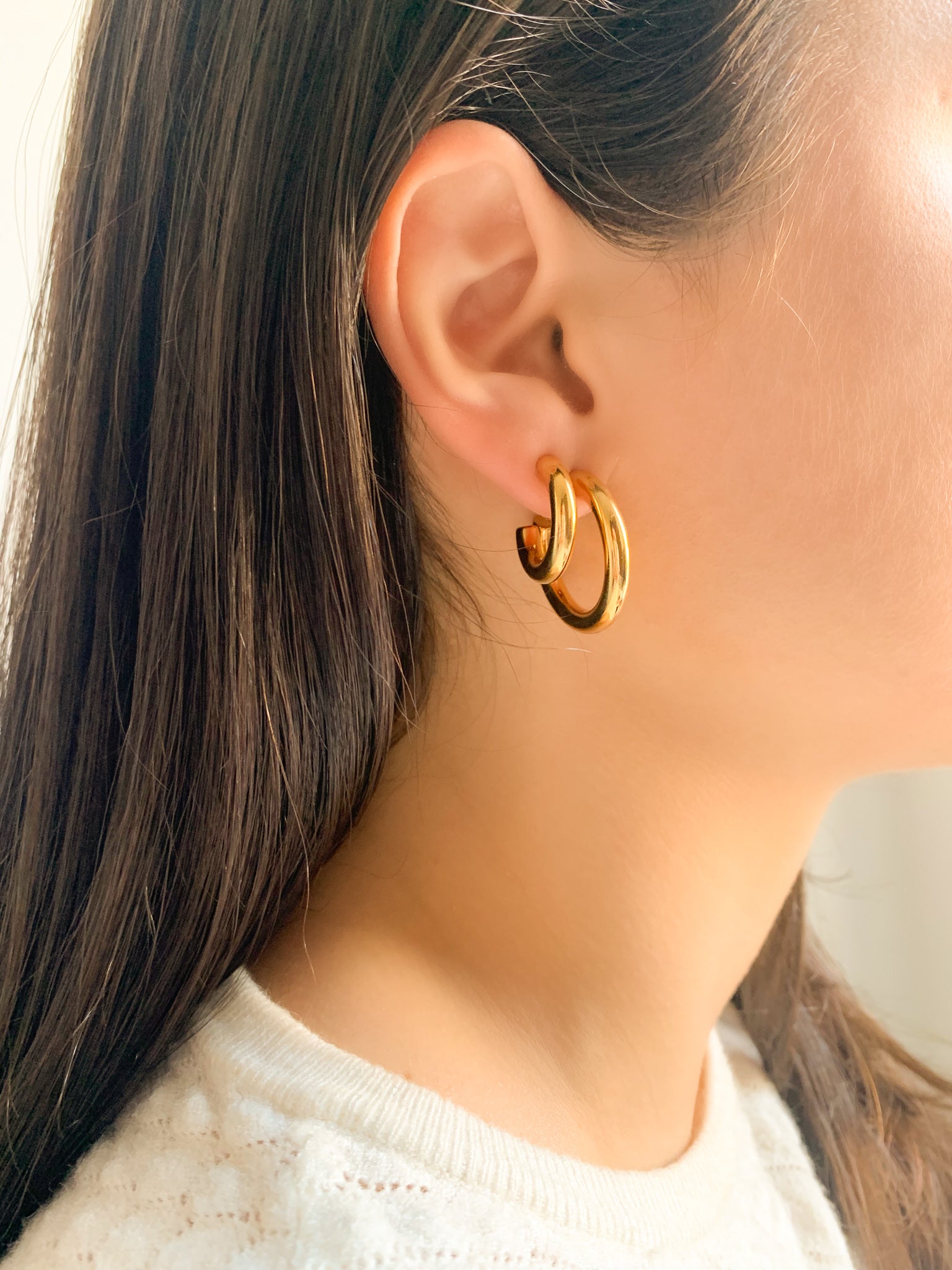 Argola Grace - Dourada