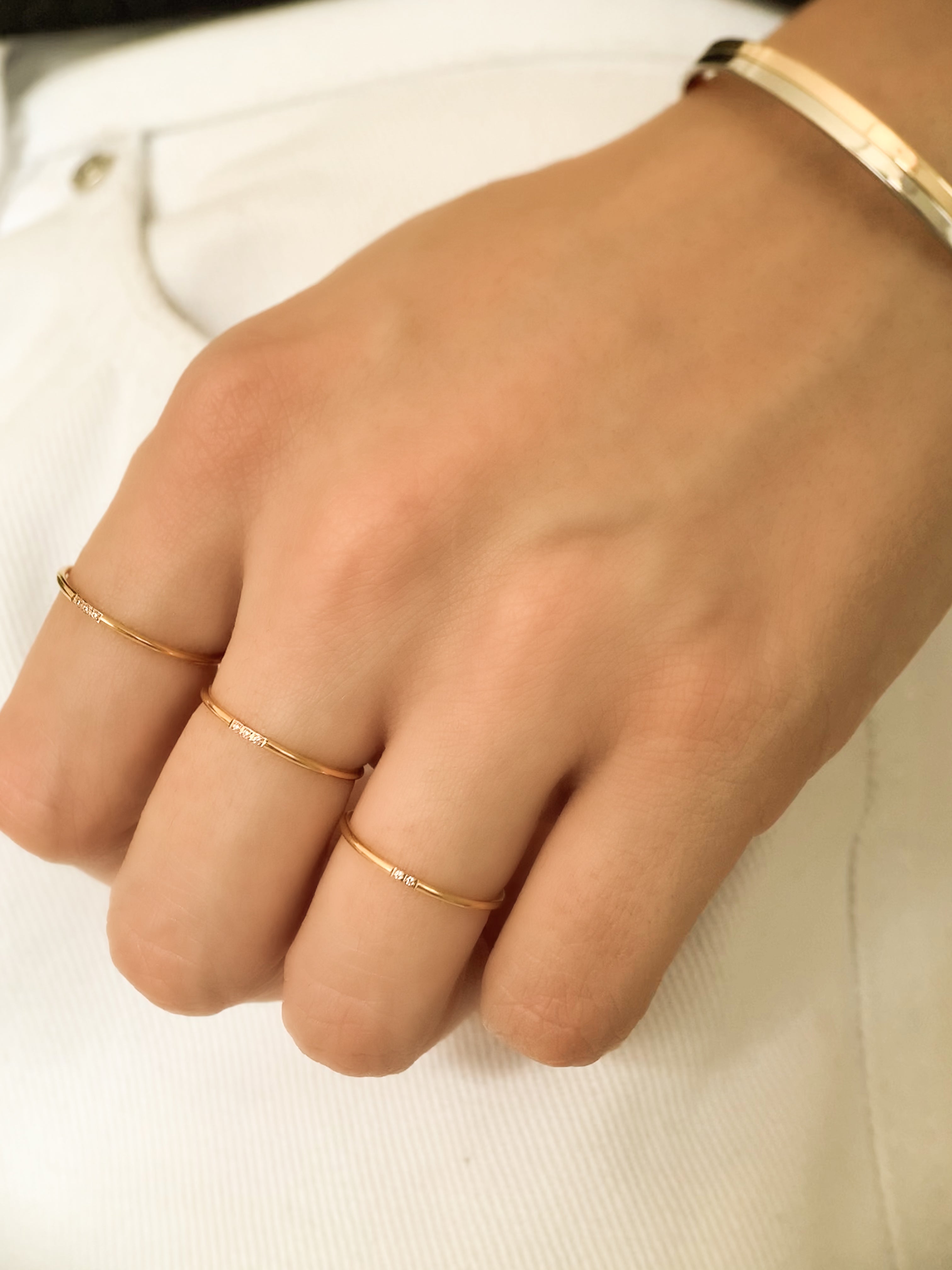 Aliancinha Pedrinhas - Dourada