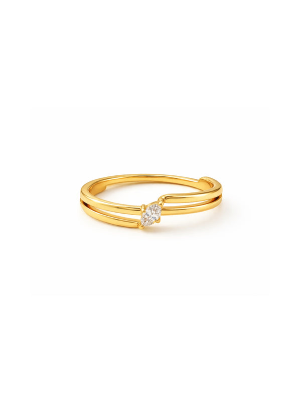 Anel Navete - Dourado