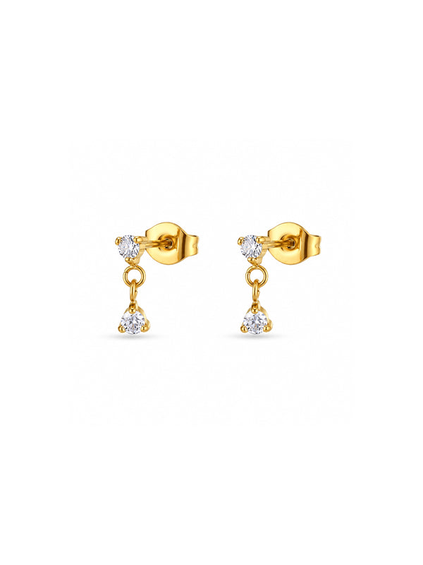 Brinco Pêndulo Ponto de Luz - Dourado