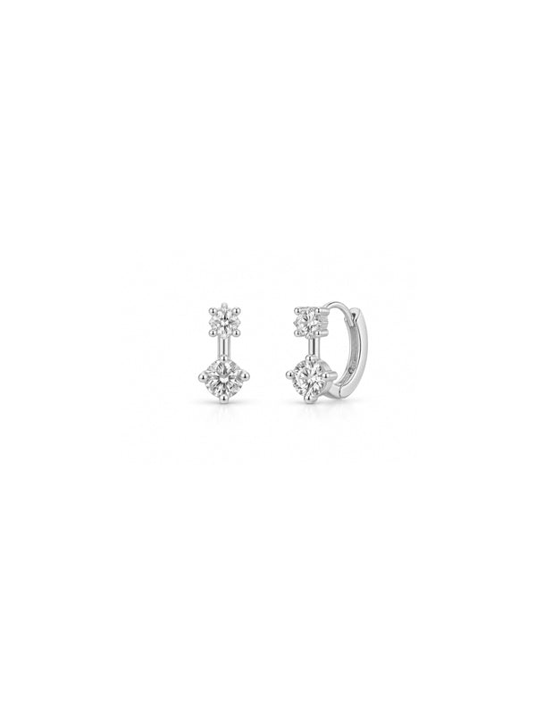 Argola Cristal - Prata 925