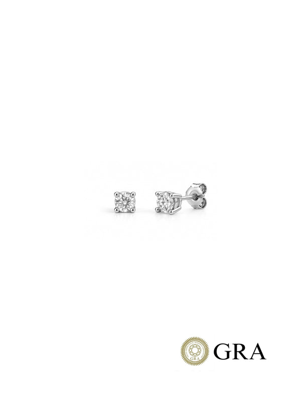 Brinco Ponto de Luz Moissanite - Prata 925