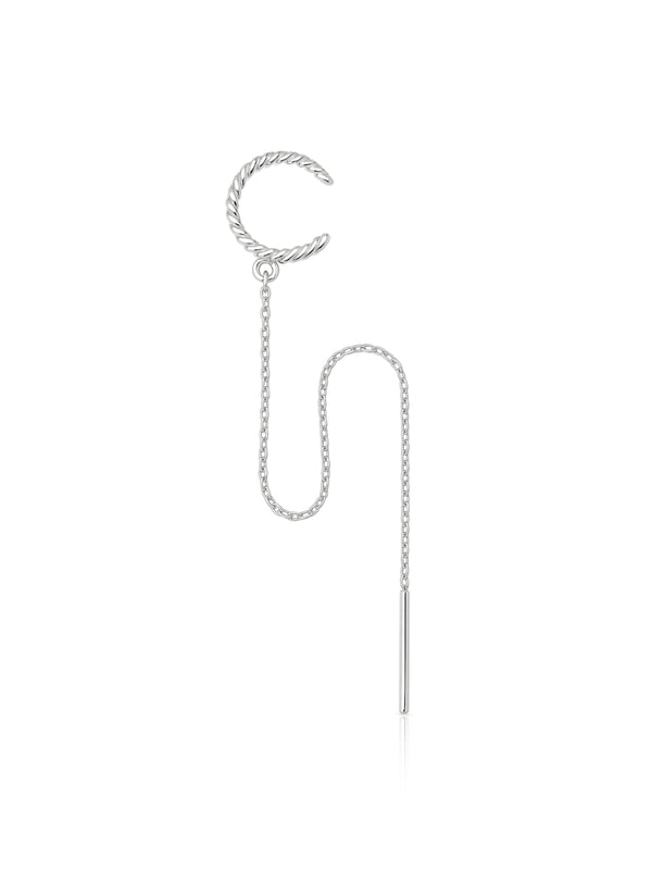 Piercing Torcido com Veneziana - Prata 925