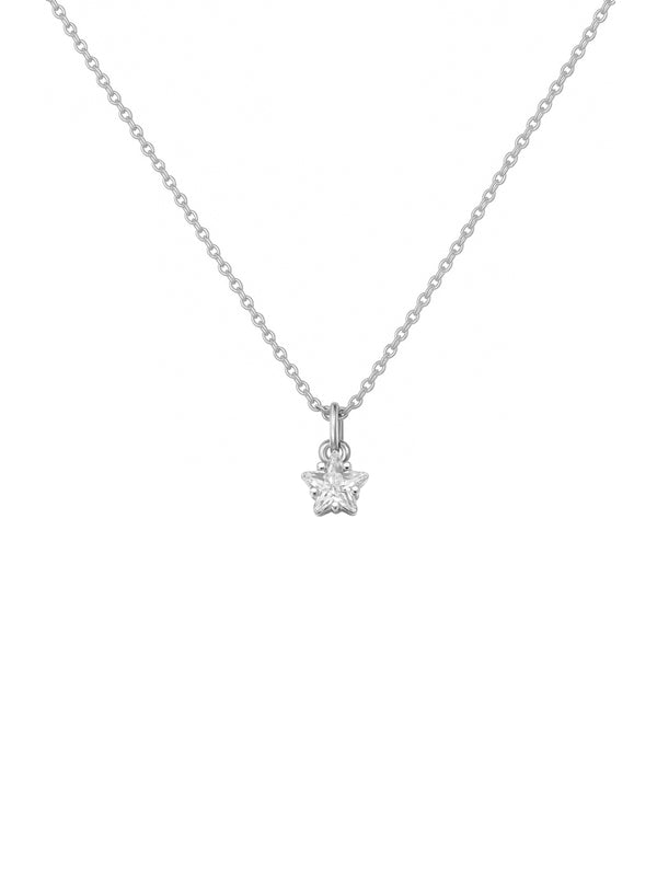 Colar Estrela Cristal - Prata 925