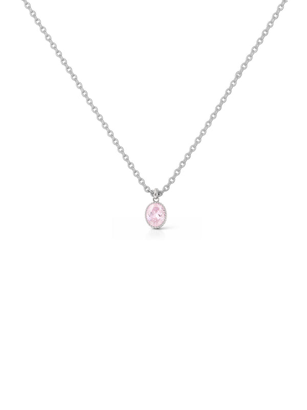 Colar Oval Rose - Prata 925
