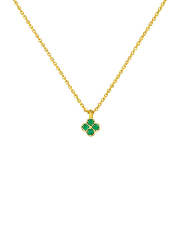 Colar Trevo Quatro Folhas - Dourado