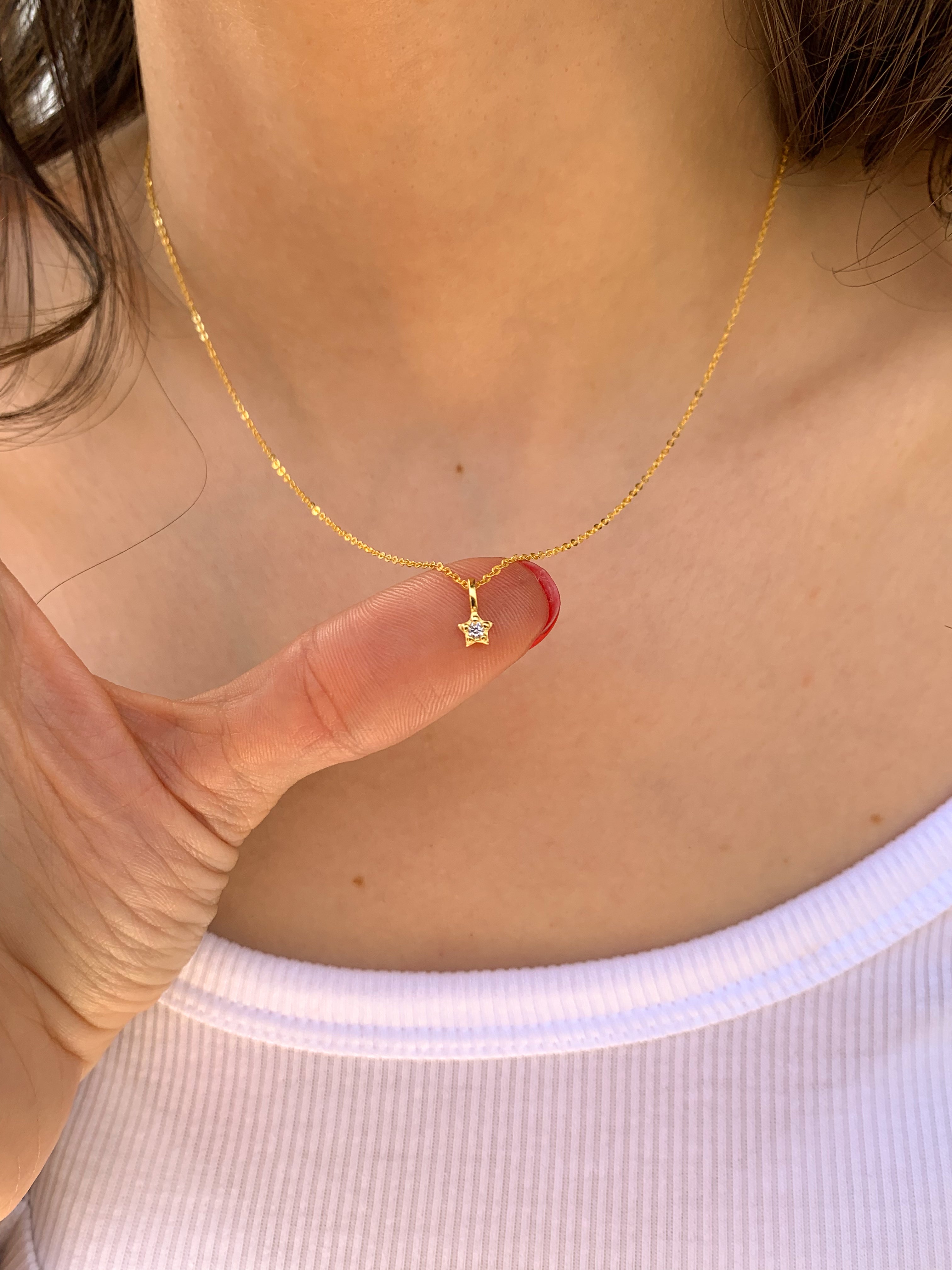 Colar Micro Estrela - Dourado