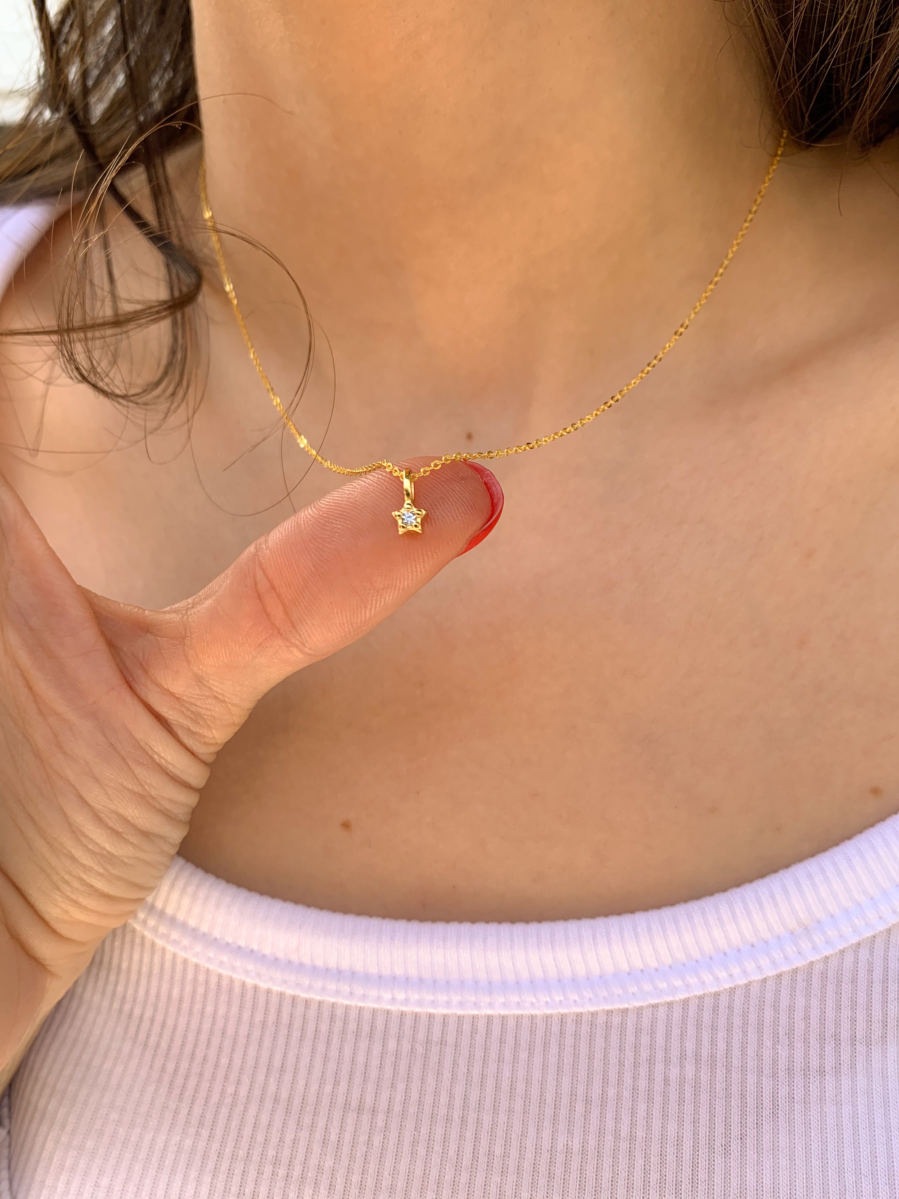 Colar Micro Estrela - Dourado