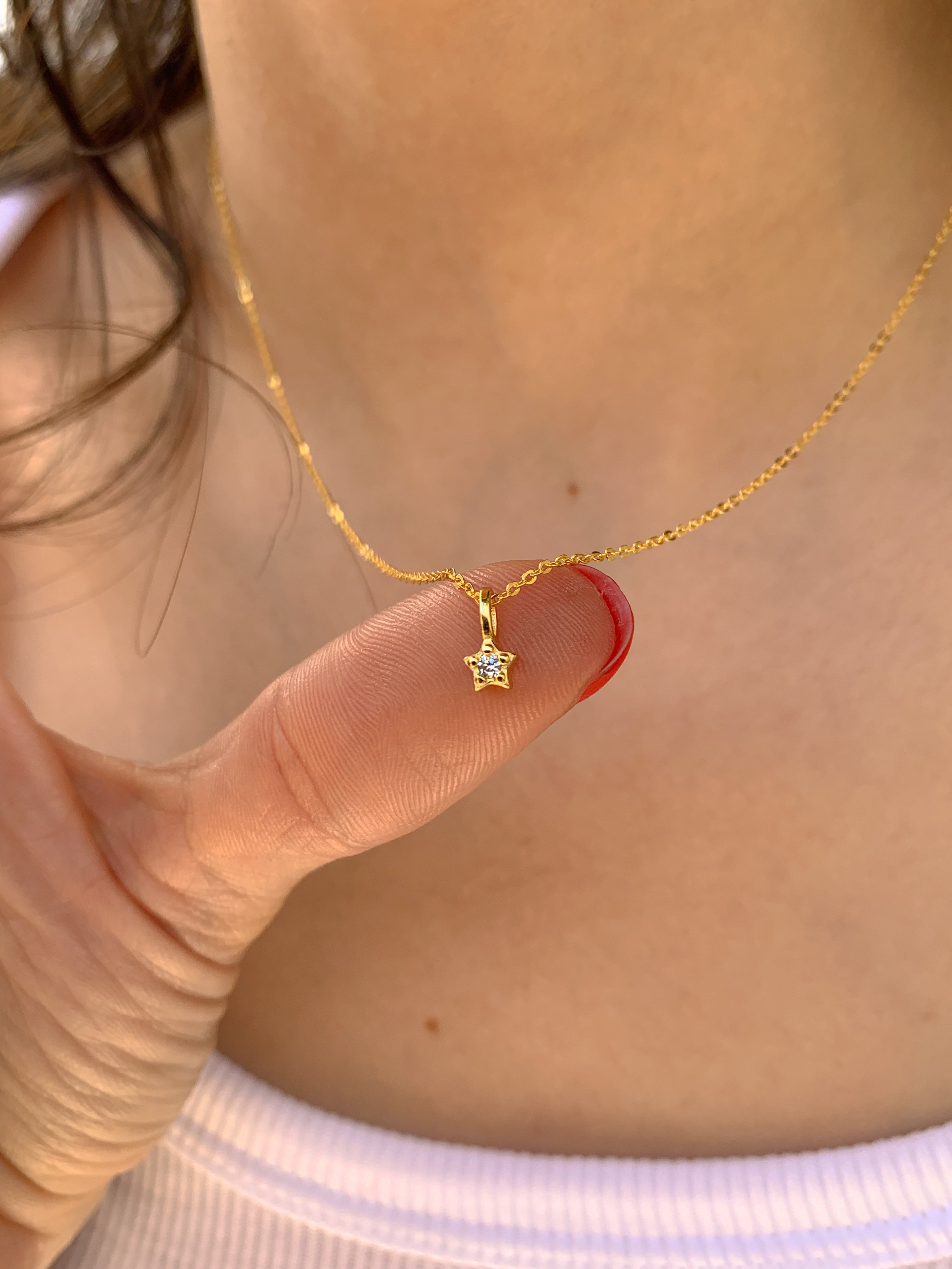 Colar Micro Estrela - Dourado