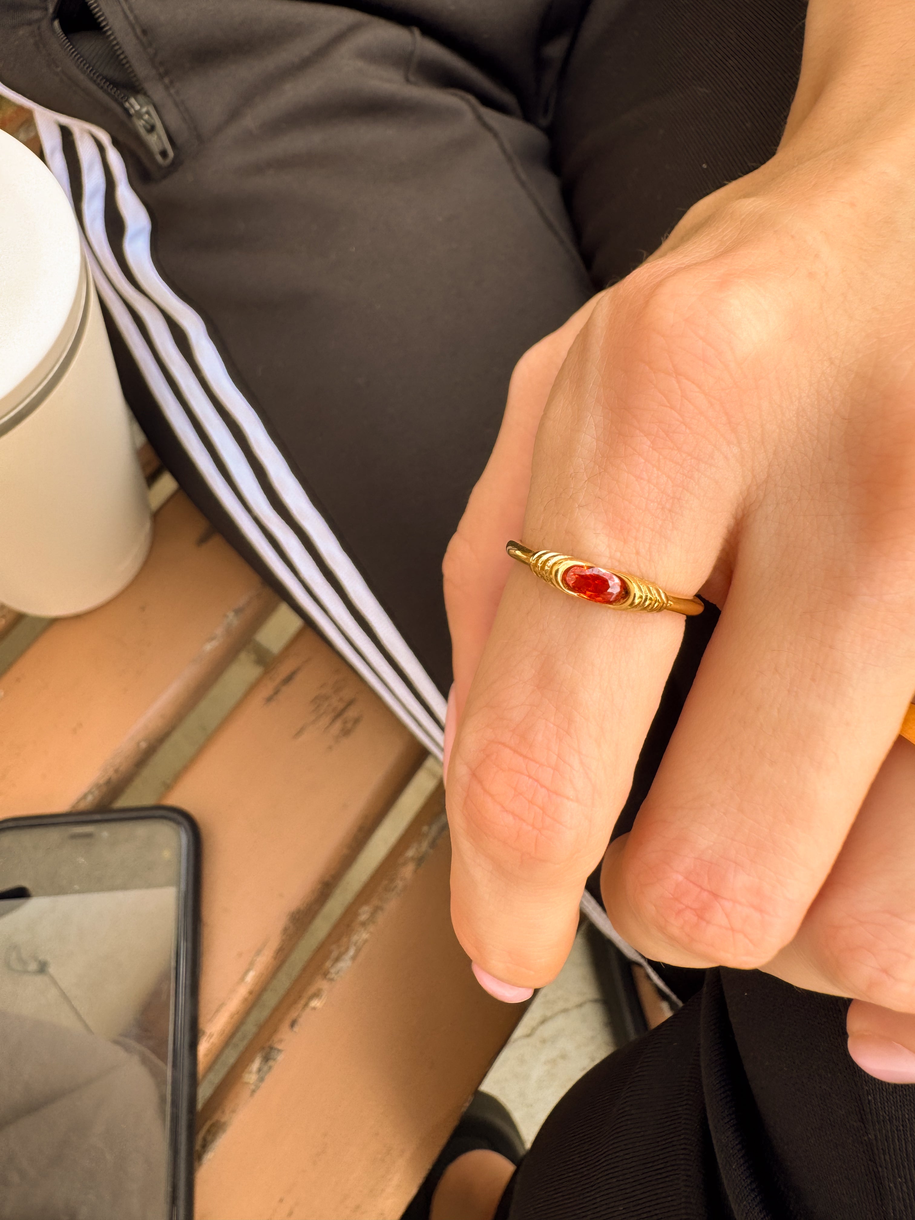 Anel Red - Dourado