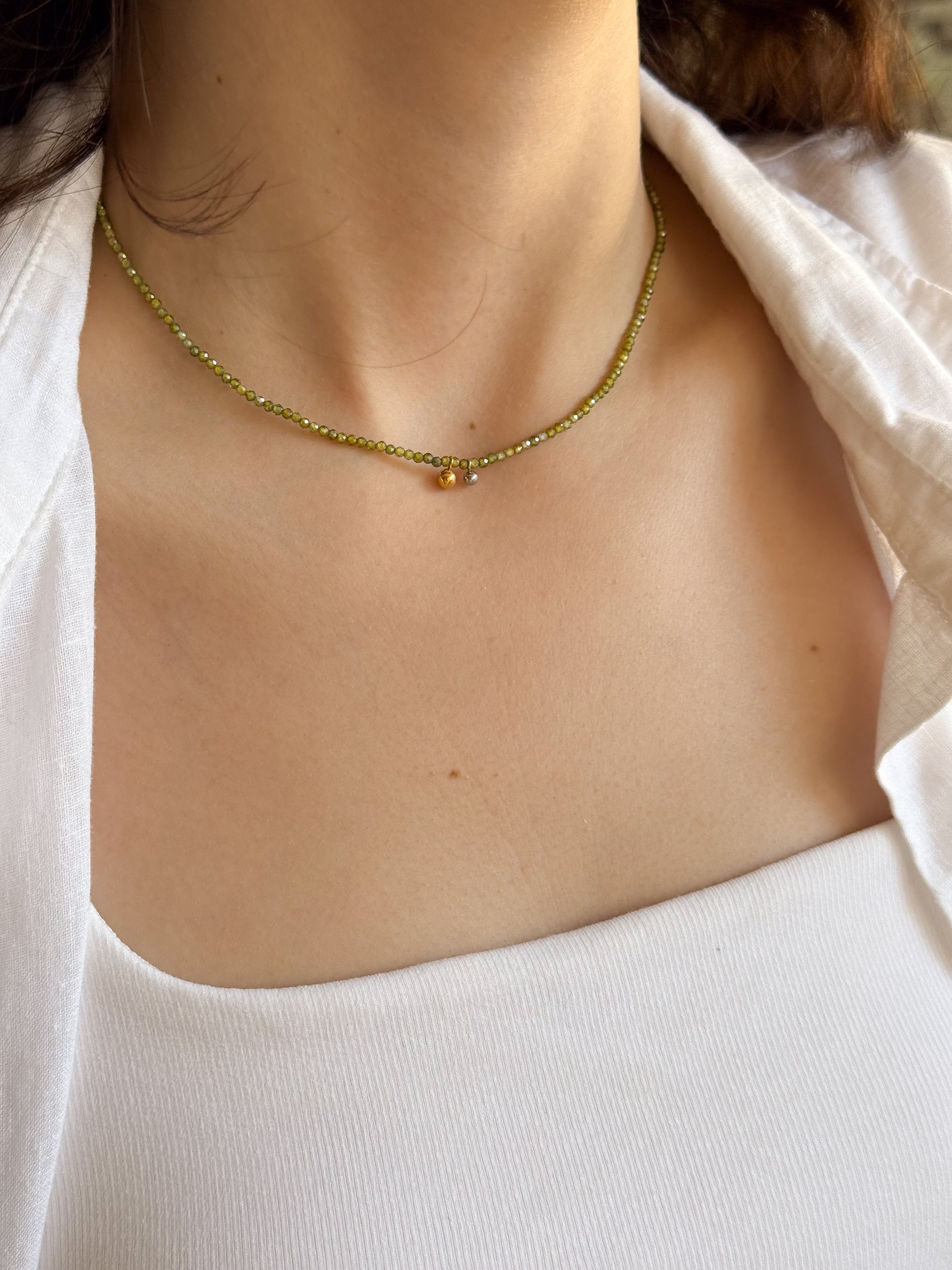 Colar Turquesa - Dourado