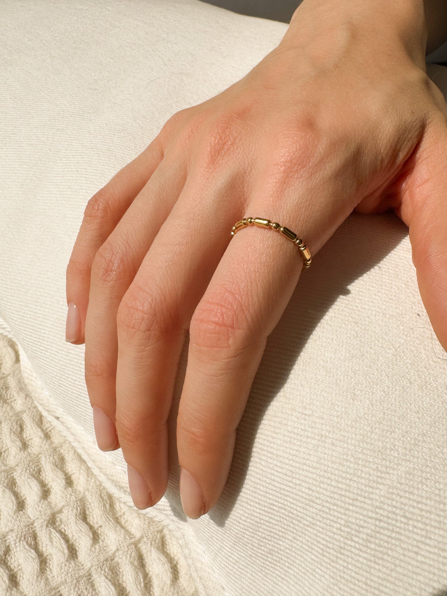 Anel Stone - Dourado