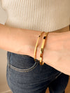 Bracelete Liso 3mm - Dourado