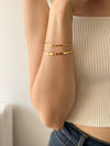 Bracelete Liso 3mm - Dourado