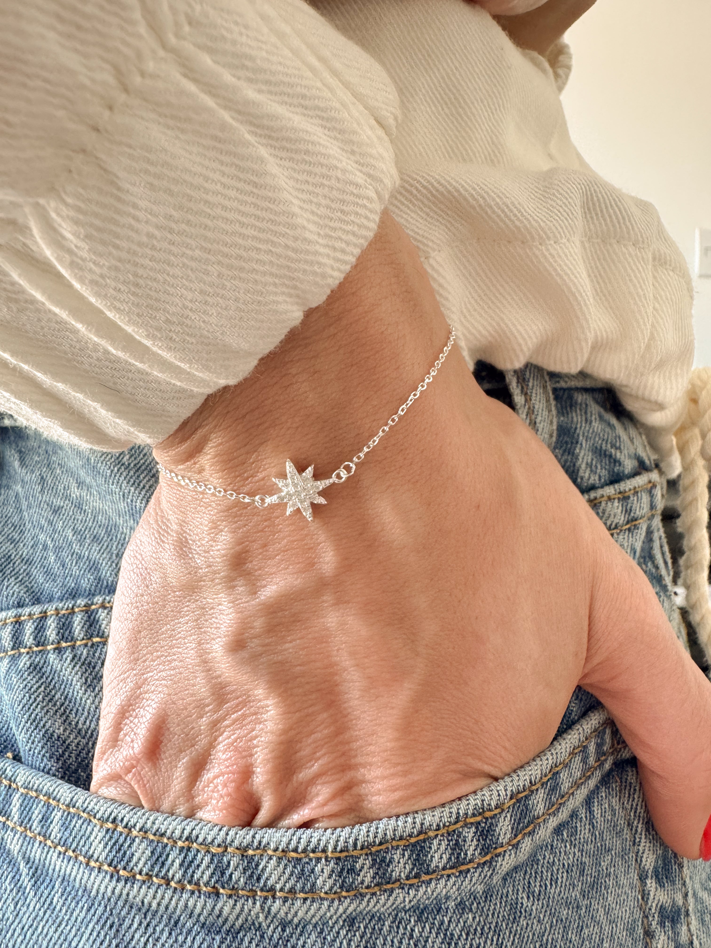 Pulseira Rosa dos Ventos - Prata 925