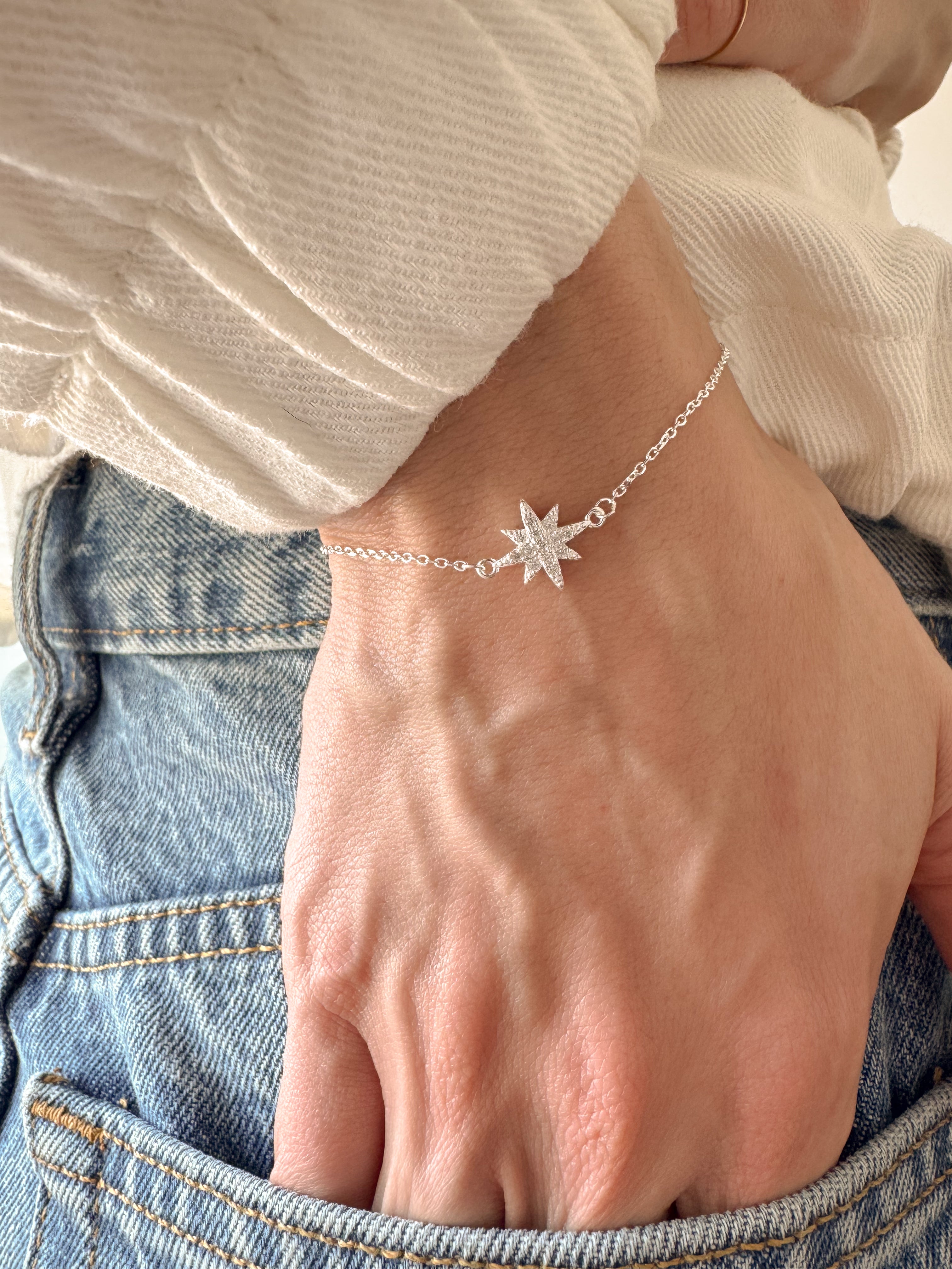 Pulseira Rosa dos Ventos - Prata 925