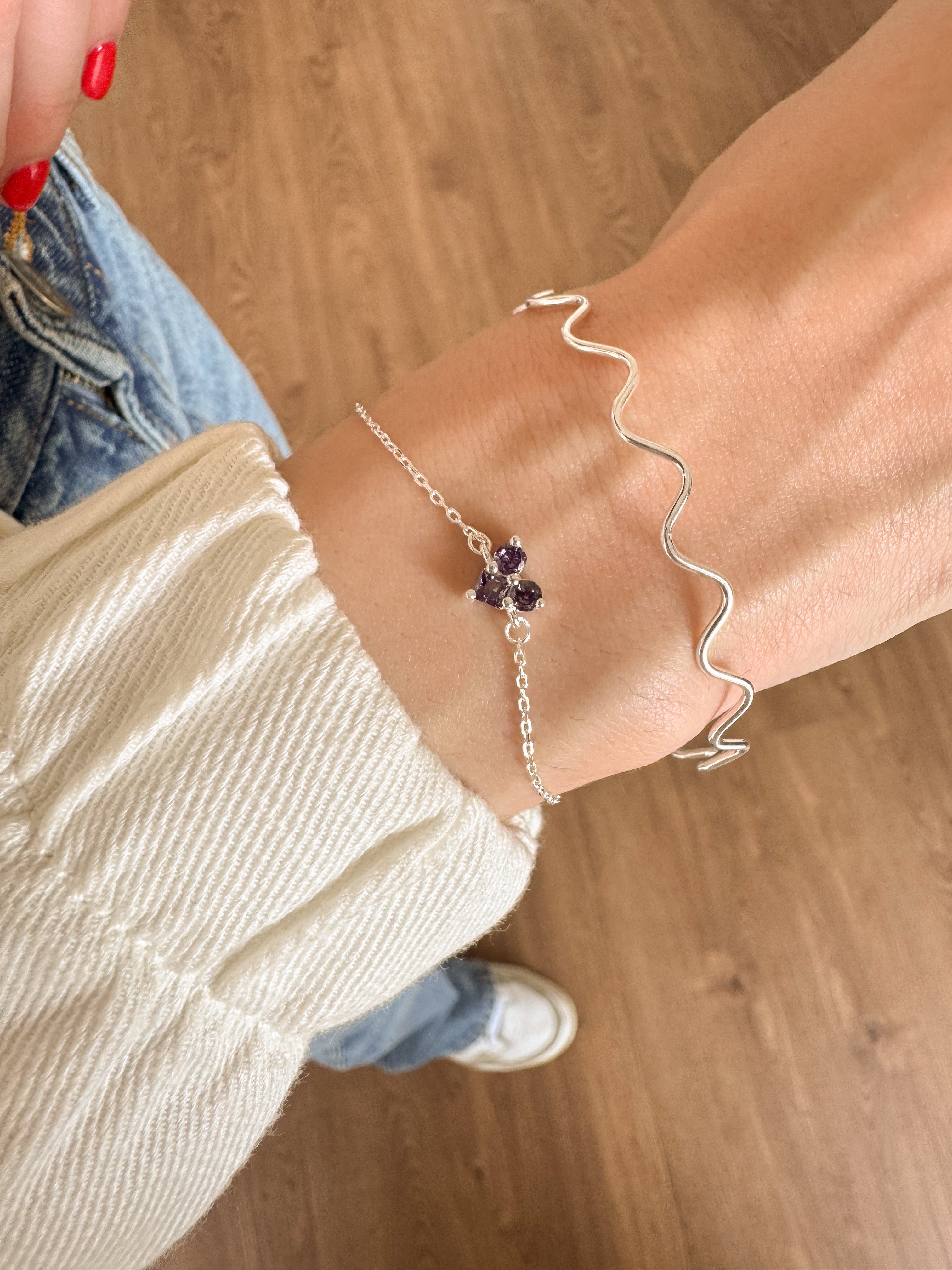 Bracelete Ondulado - Prata 925