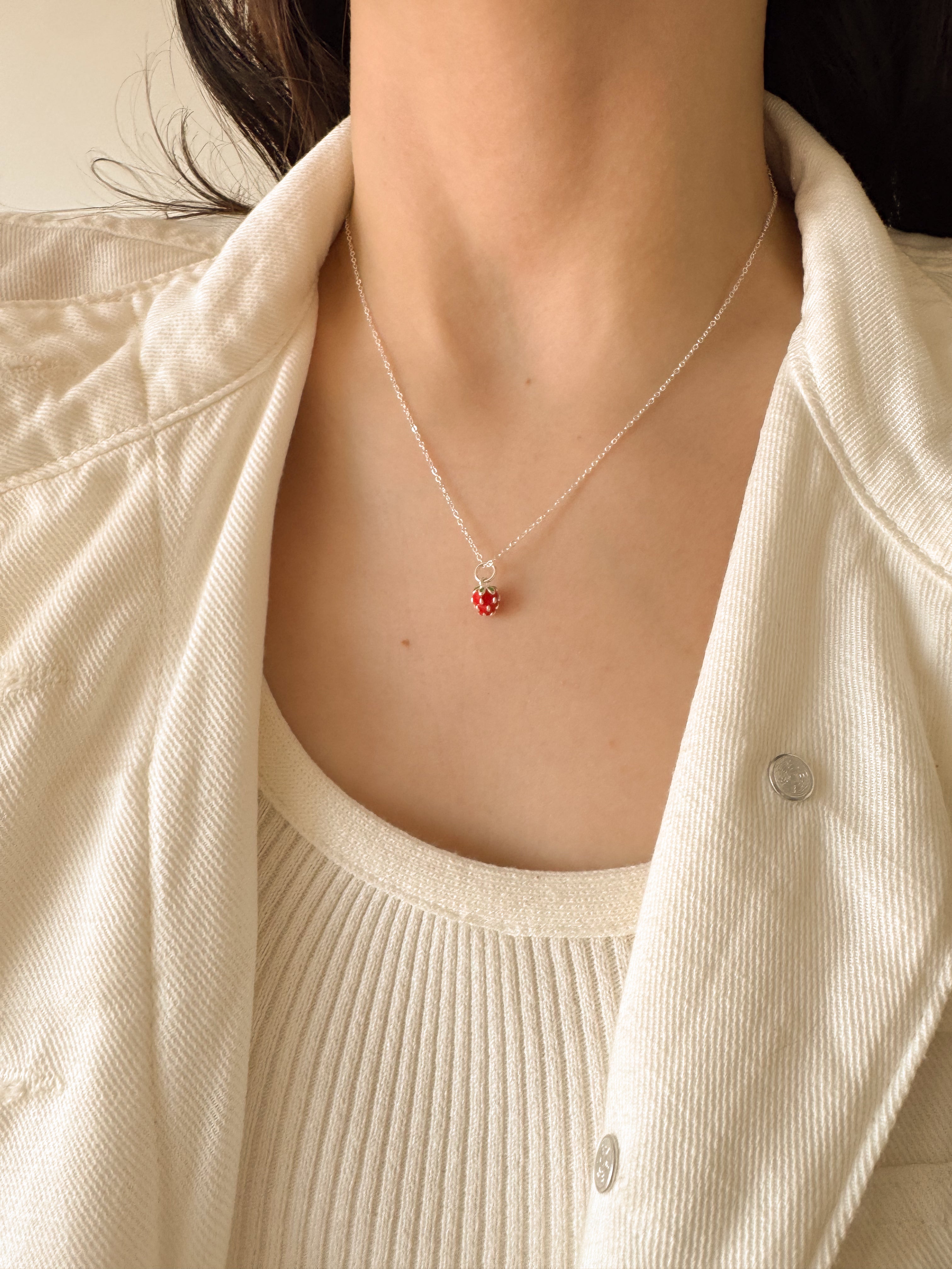 Pingente Moranguinho - Prata 925