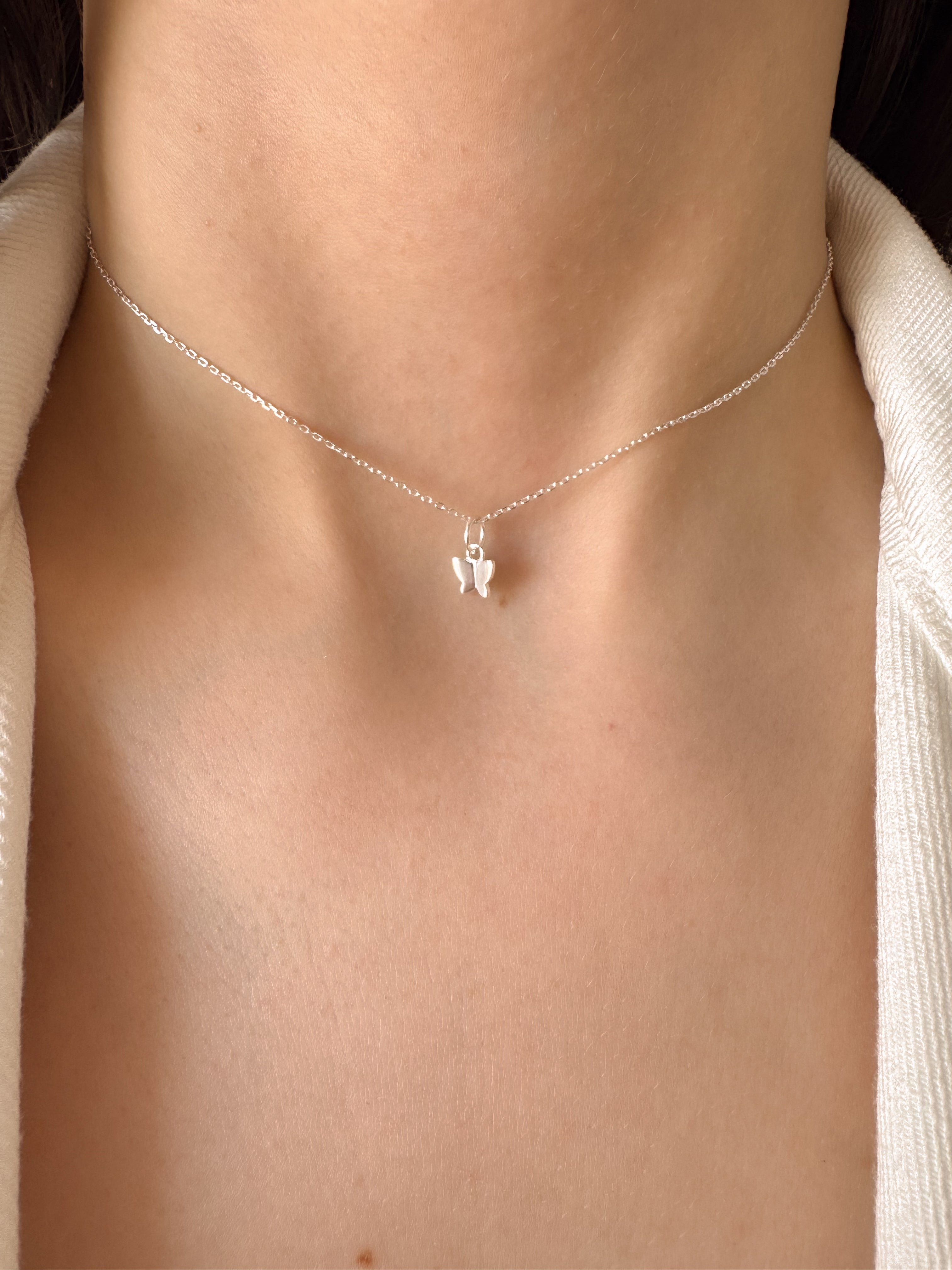 Colar Mini Borboletinha - Prata 925