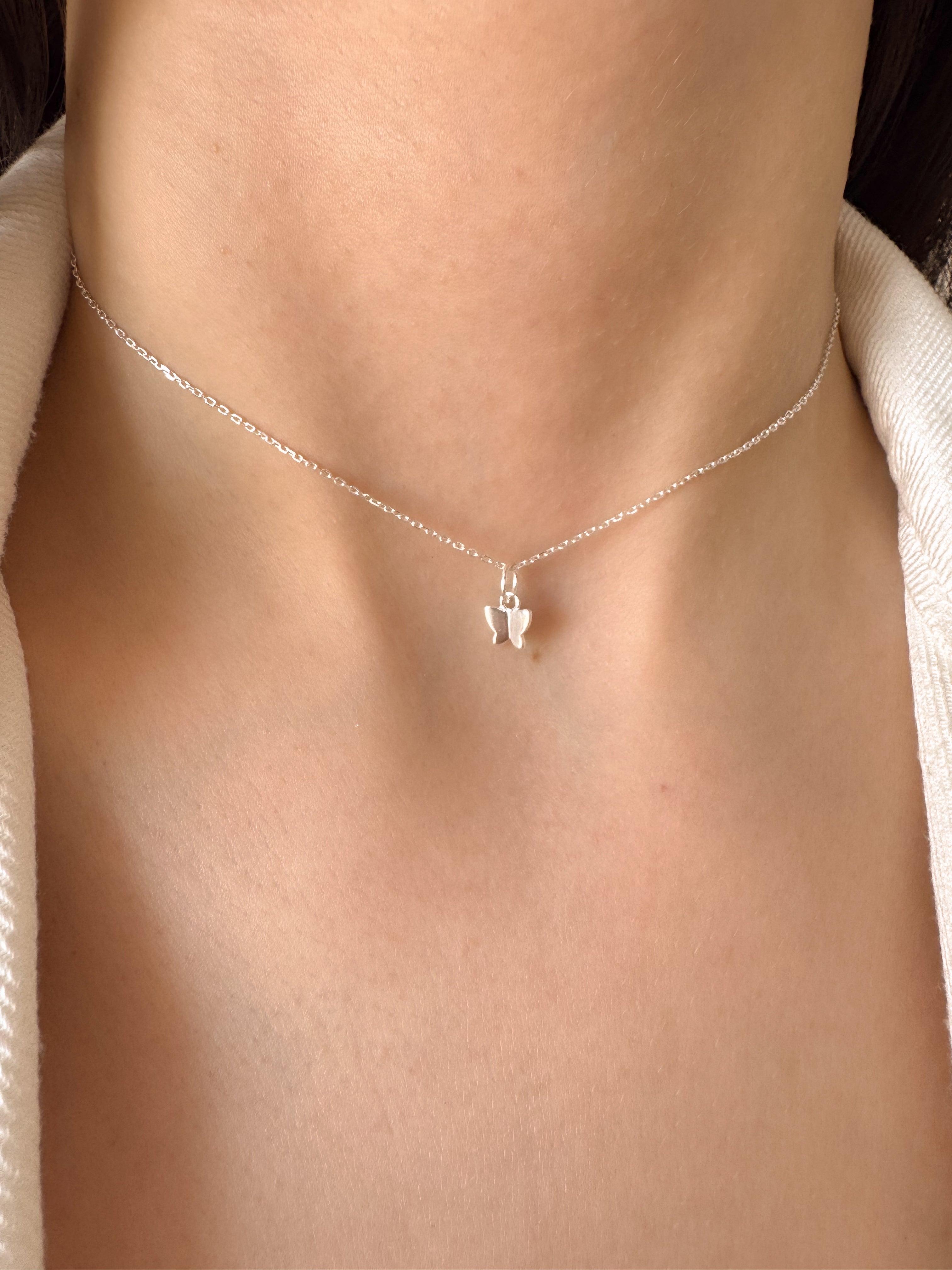 Colar Mini Borboletinha - Prata 925