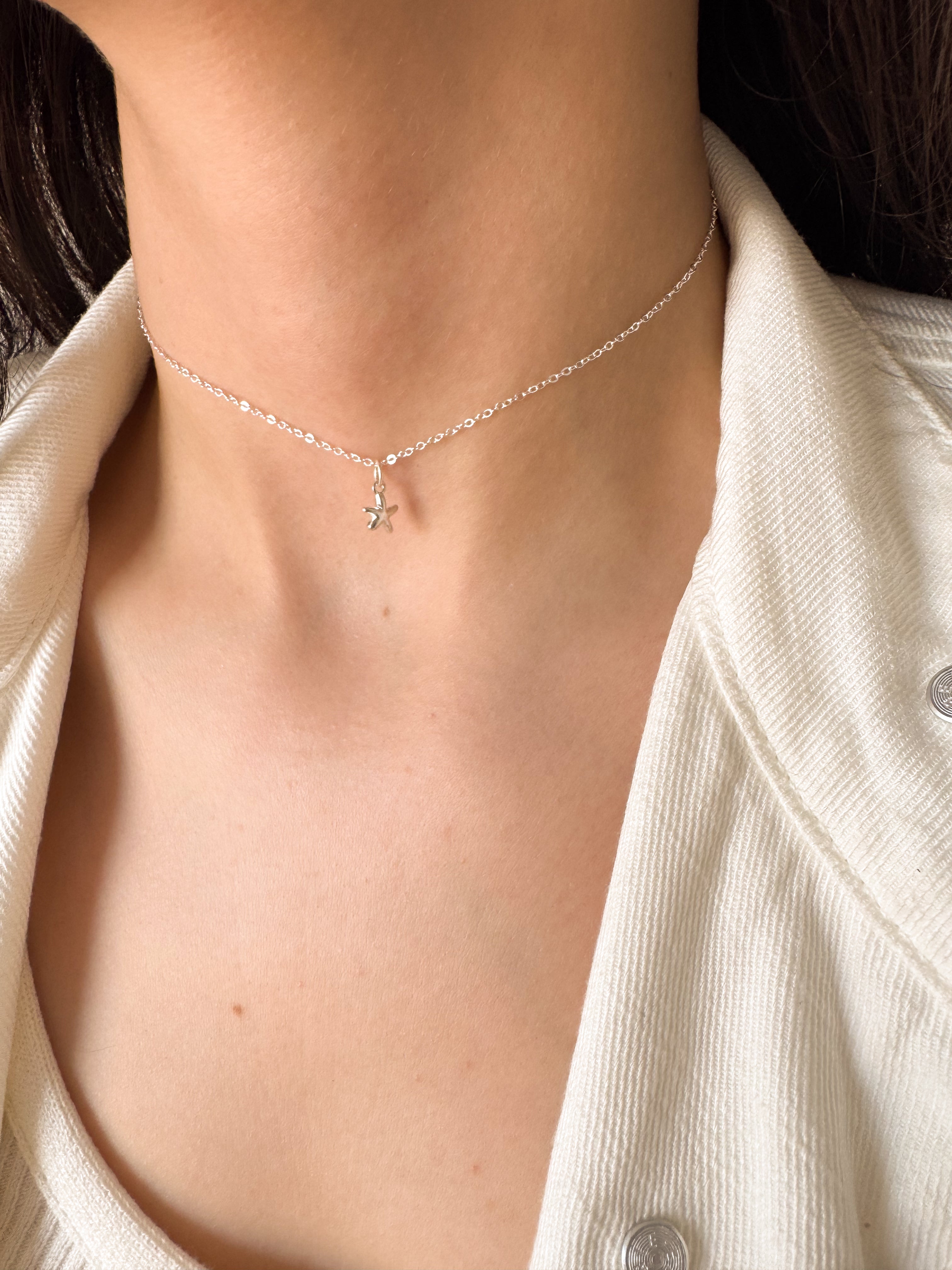 Pingente Estrela do Mar - Prata 925