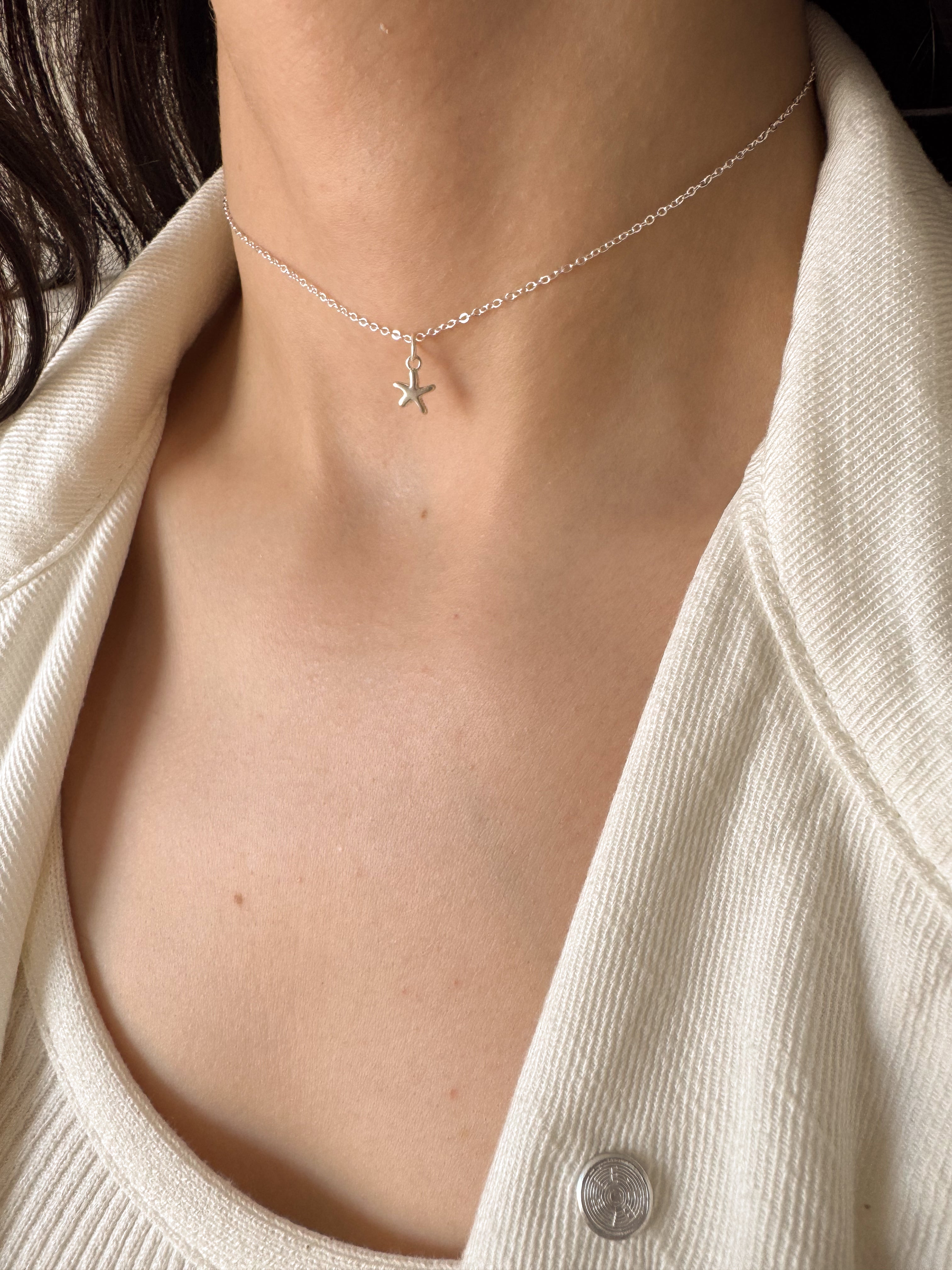 Pingente Estrela do Mar - Prata 925